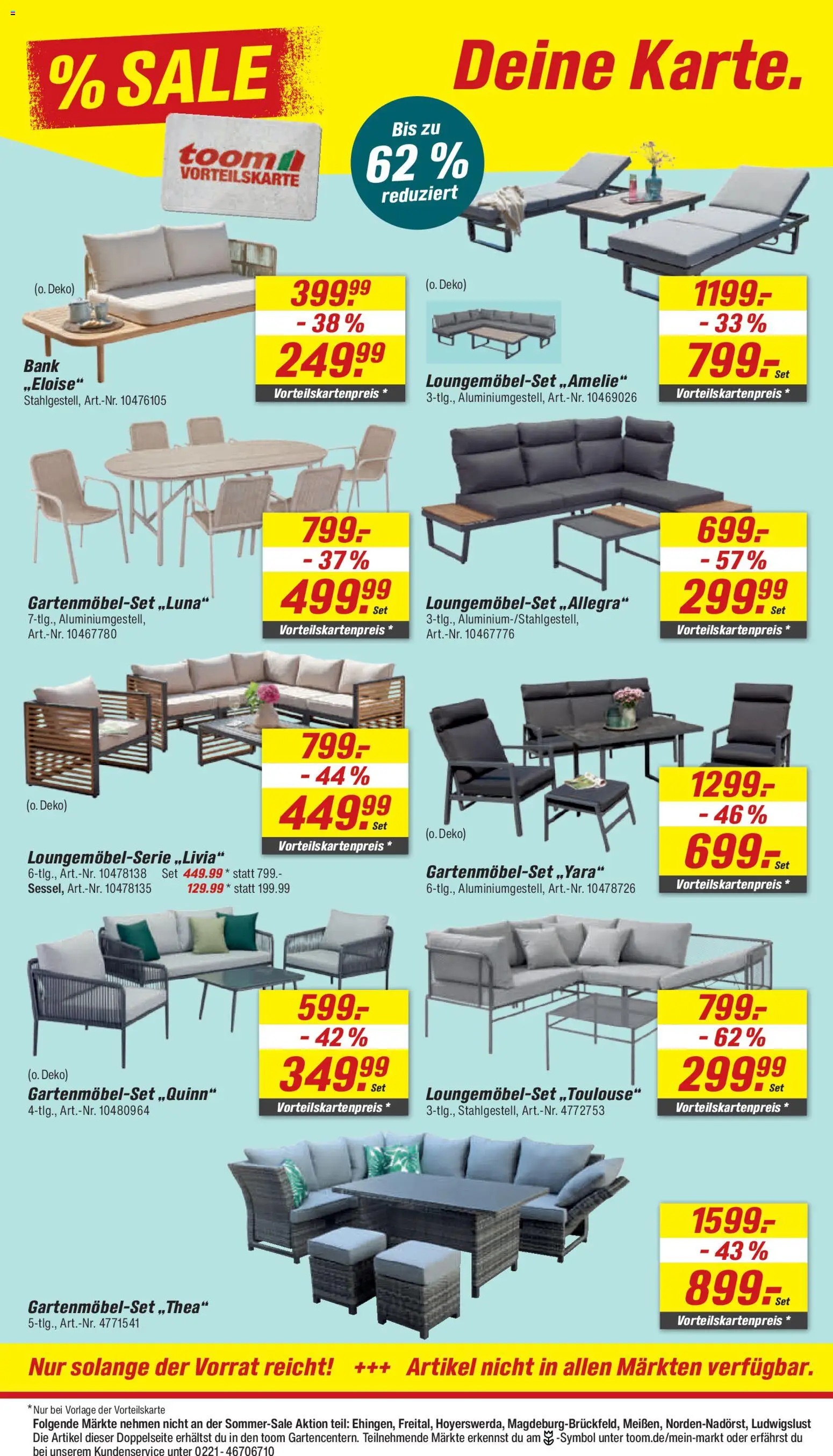 Toom Baumarkt Prospekt | 11.07.2026 | Wie erhält man einen begrenzten Rabatt? | Deutschland