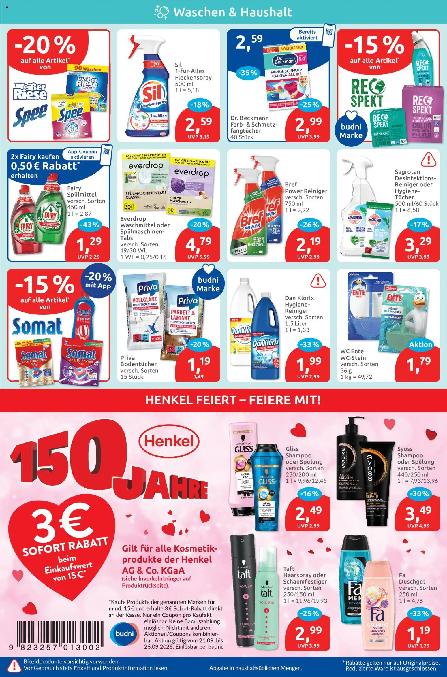 Budni Prospekt Prospekt in Deutschland