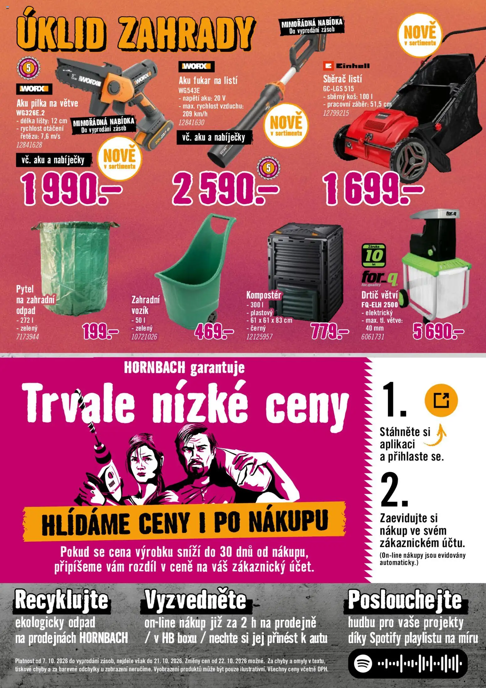 HORNBACH leták - Podzimní zahrada Leták in Česko