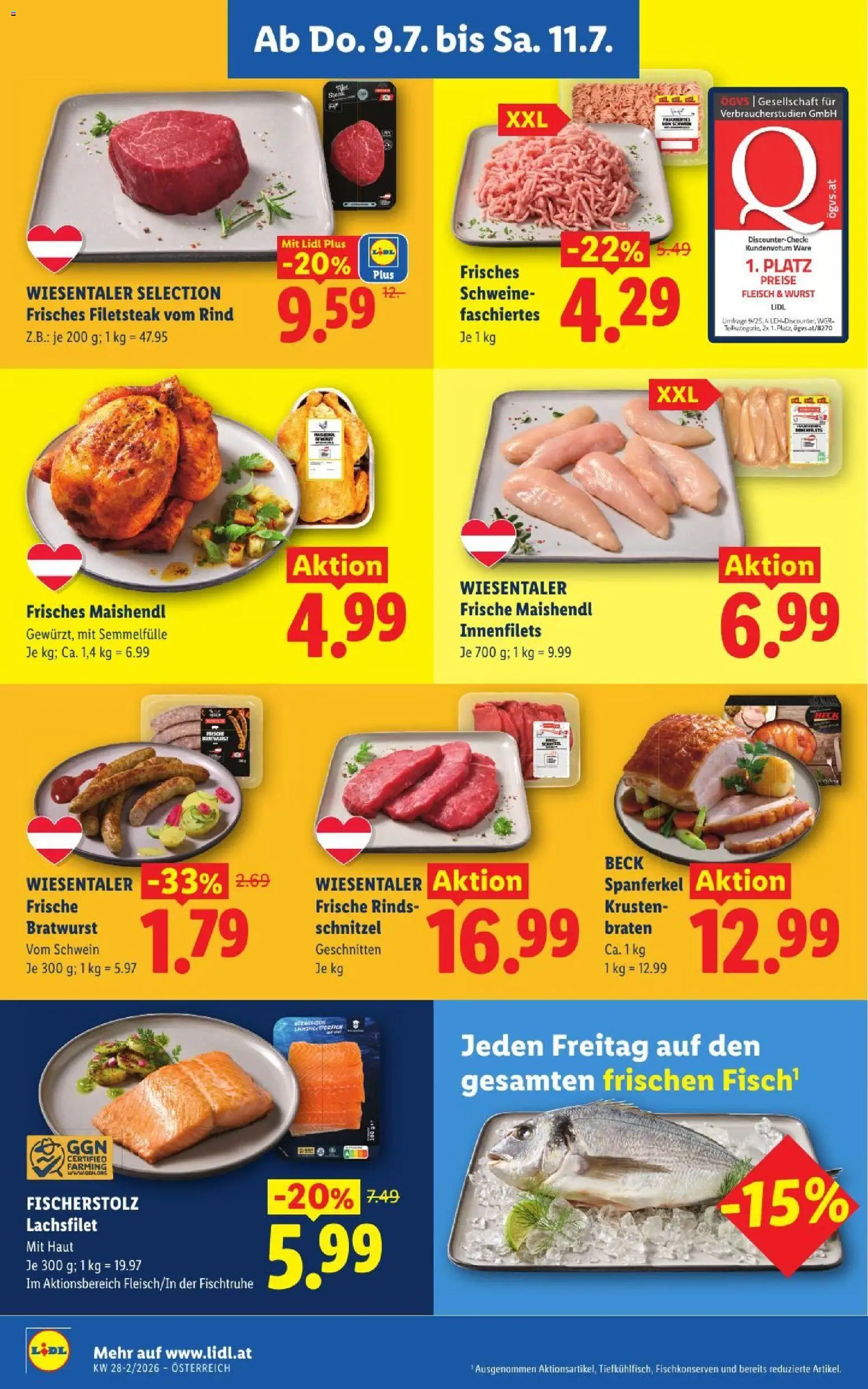 Jetzt sparen im Lidl - Flugblatt | 09.07.2026 ✳️ Angebote ab Donnerstag | Österreich