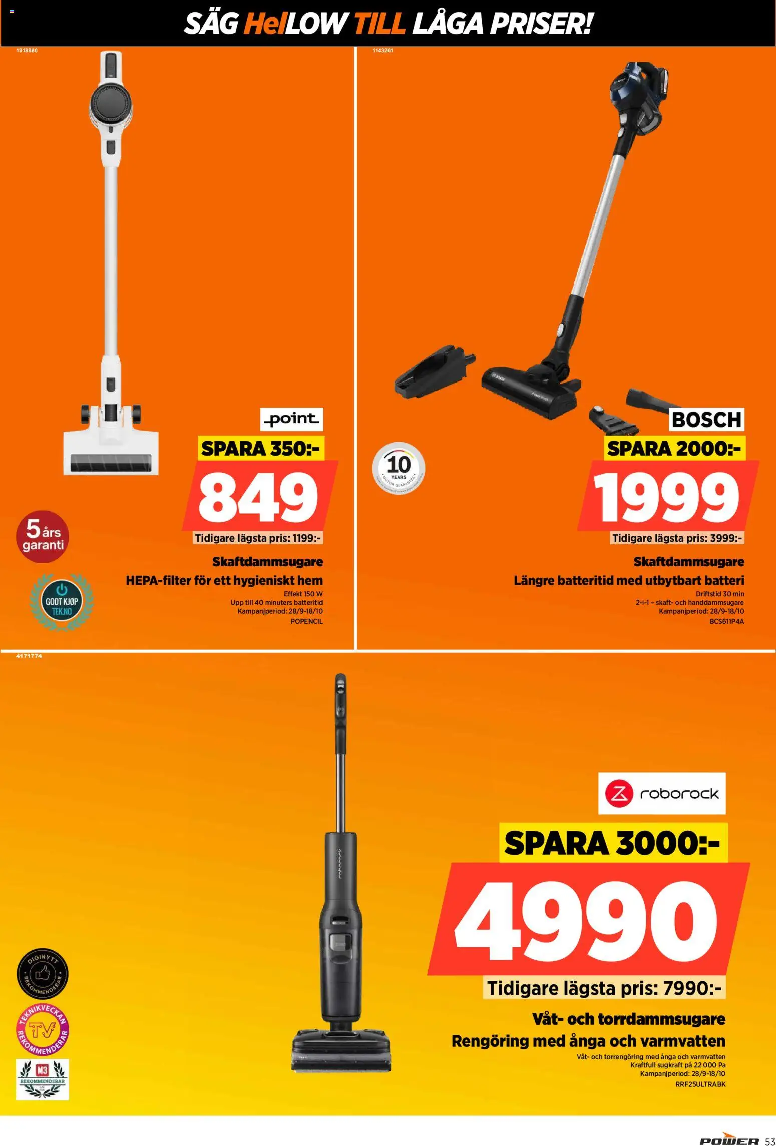 Power erbjudanden Reklamblad in Sverige