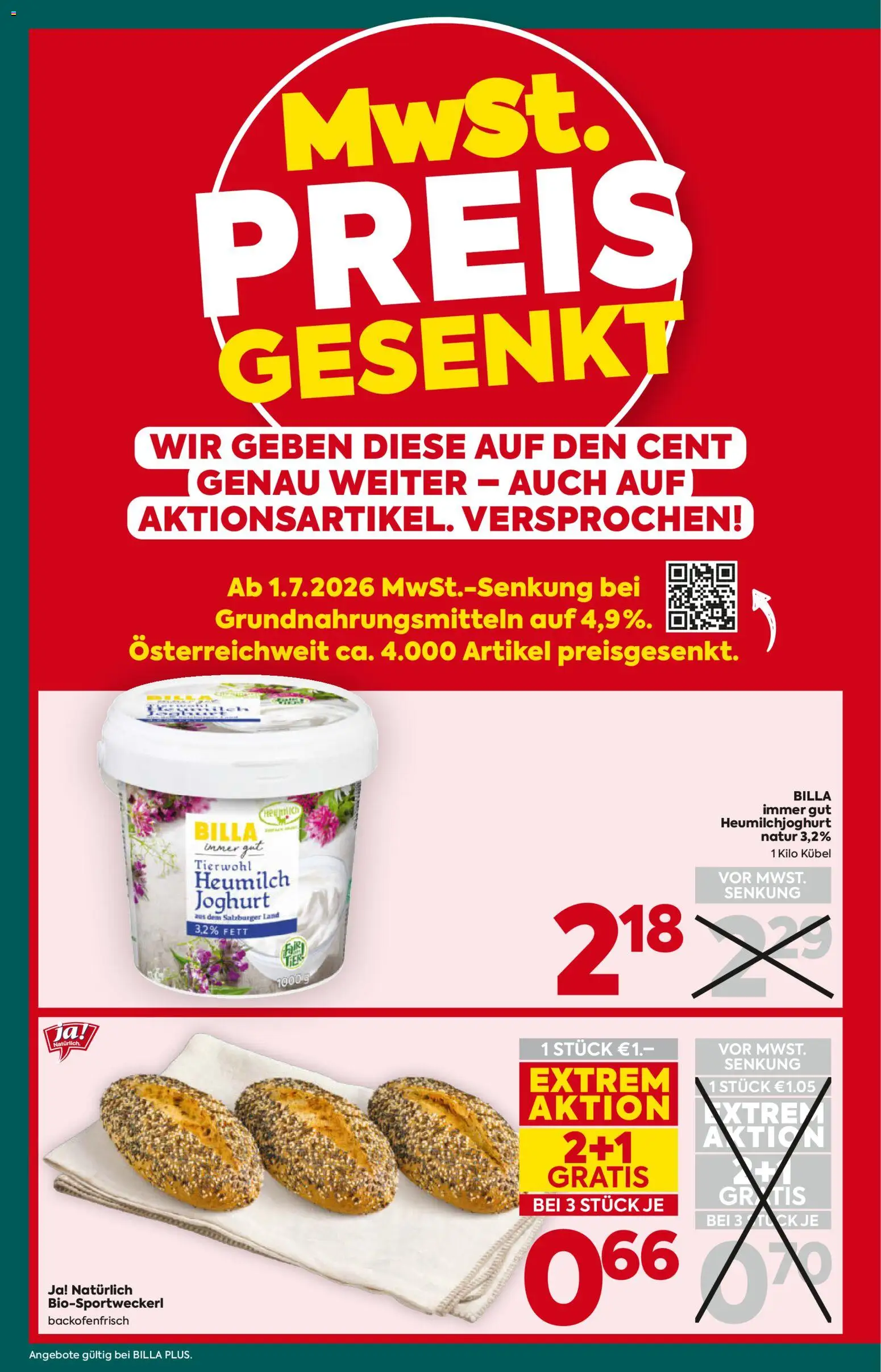 Die besten Angebote | Billa Plus Flugblatt ab 09.07.2026 | - Jetzt stöbern! | Österreich
