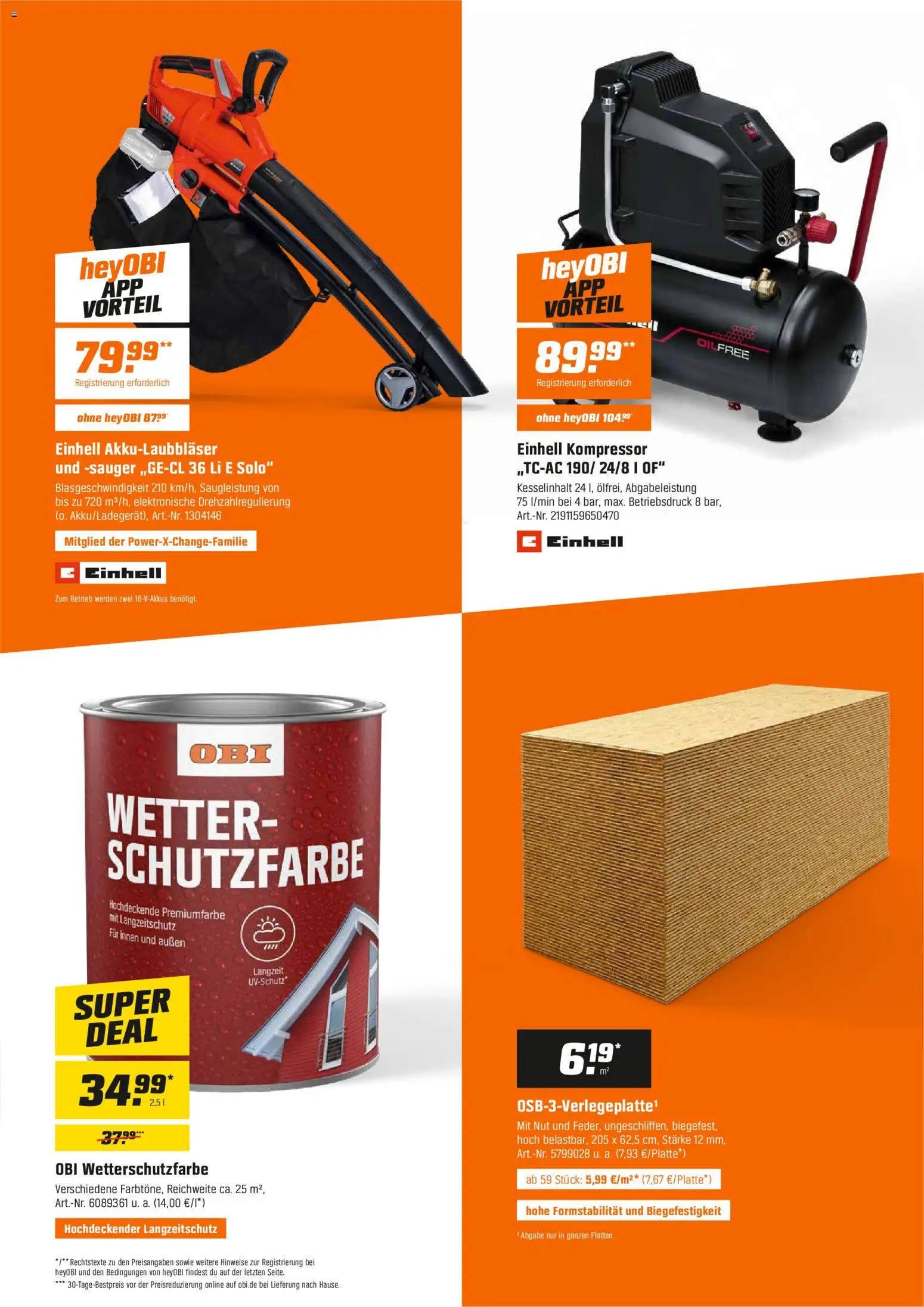 Obi Prospekt Prospekt in Deutschland