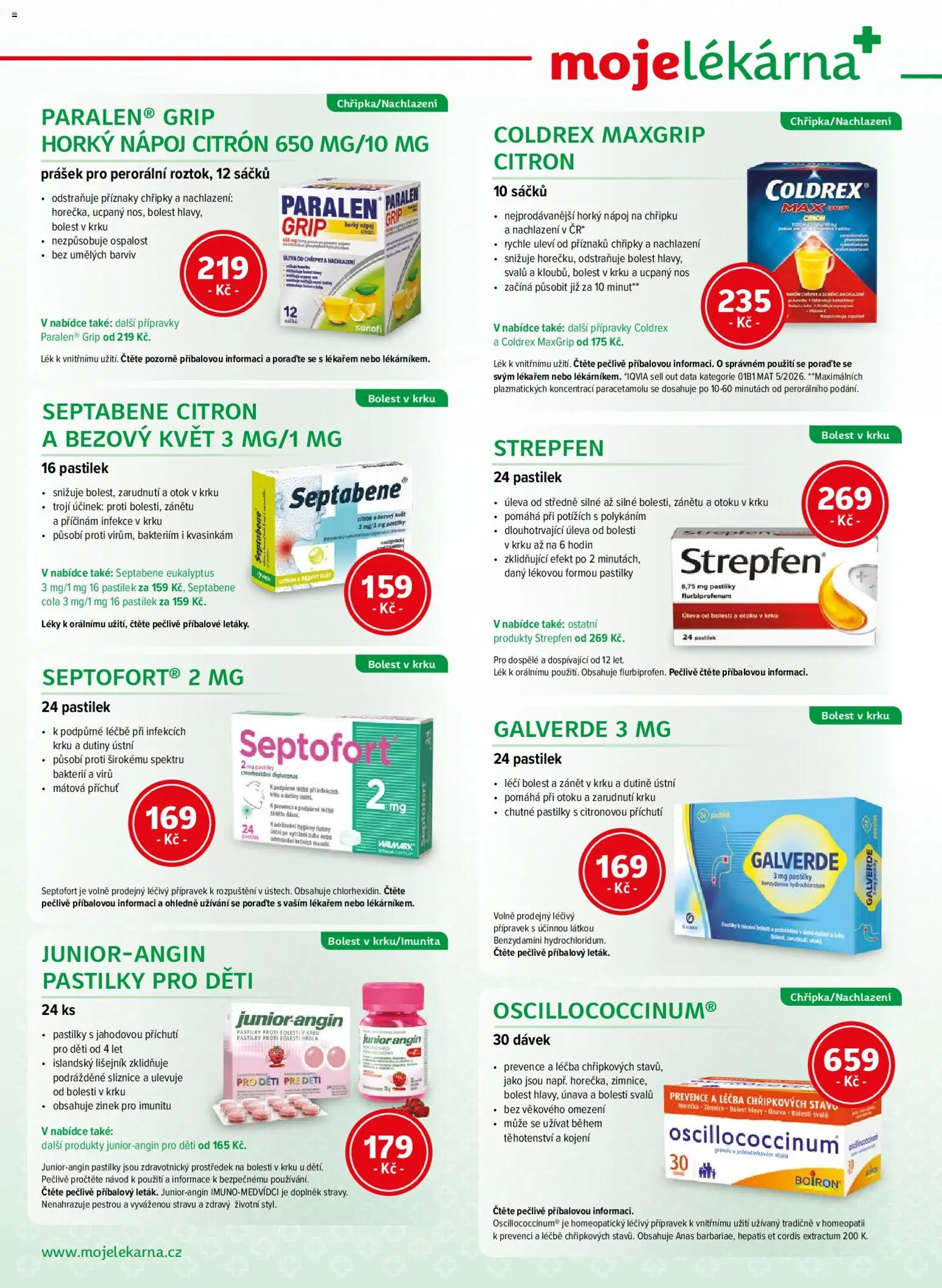 Moje lékárna leták Leták in Česko
