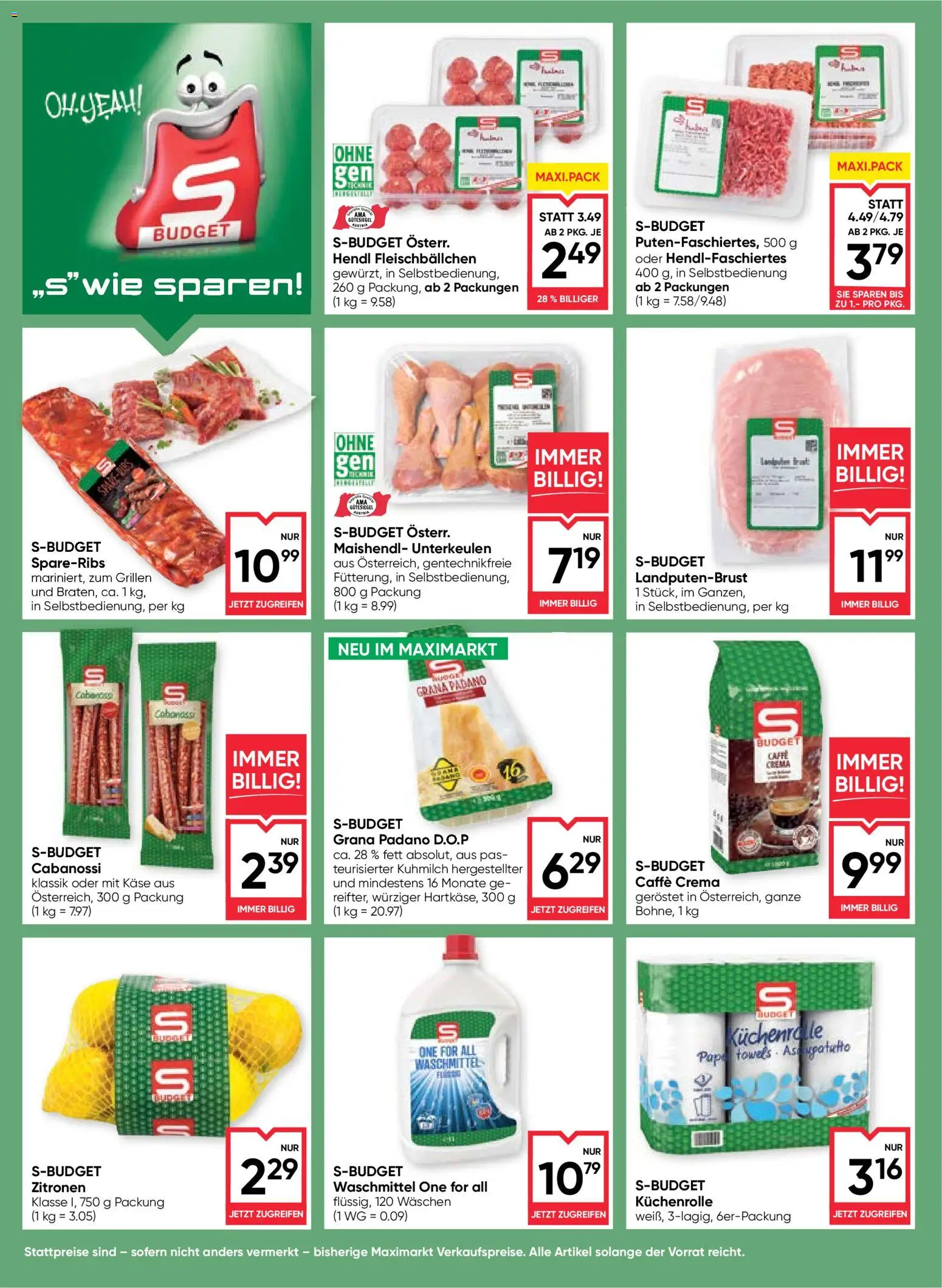 Maximarkt Flugblatt Flugblatt in Österreich