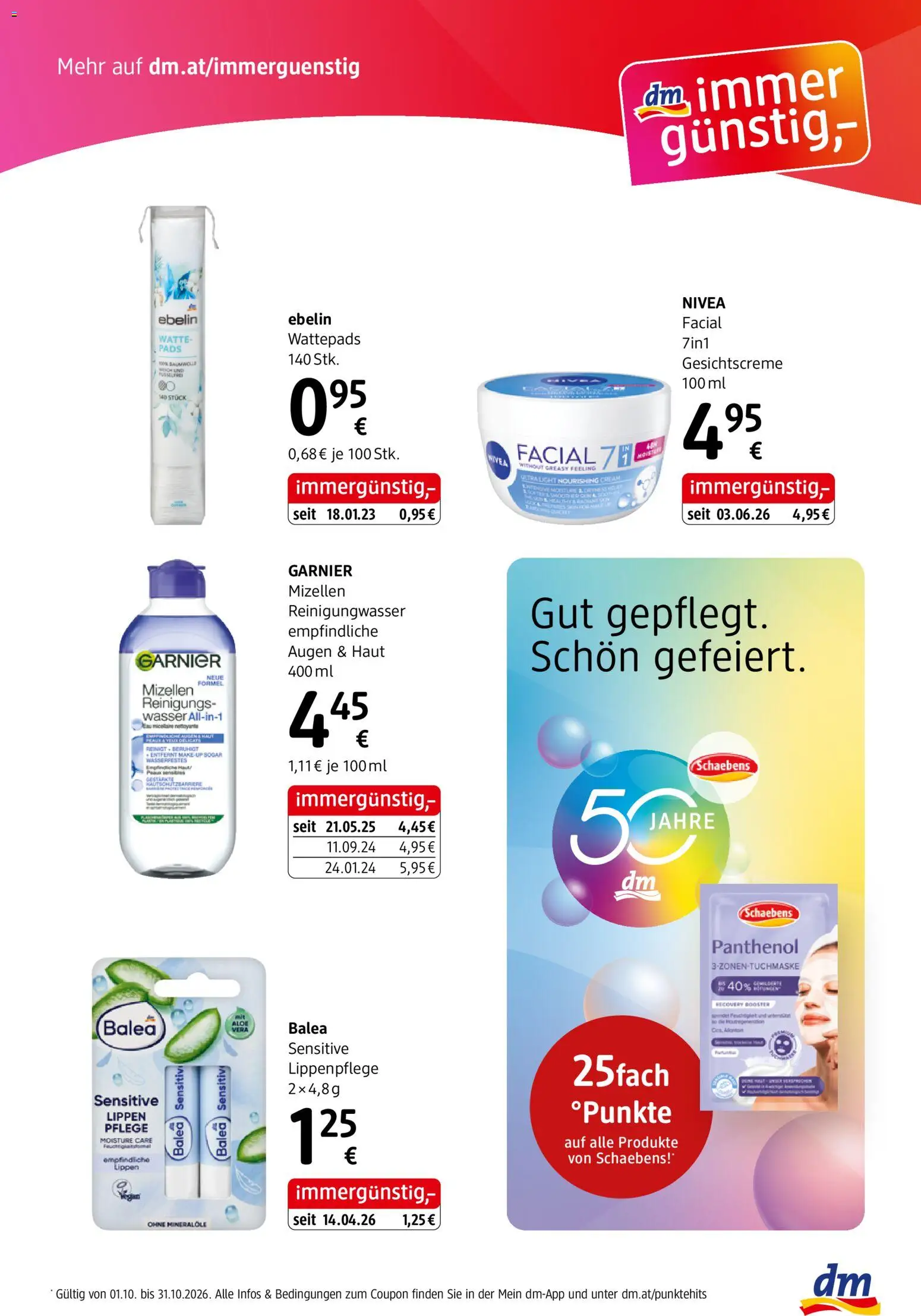 dm drogerie markt Journal express Flugblatt in Österreich