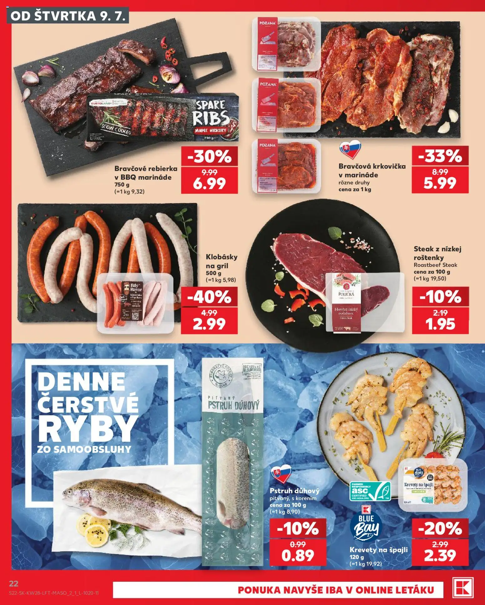 Leták KAUFLAND od štvrtka ( 09.07.2026 online ) --> prelistovať teraz | Slovensko