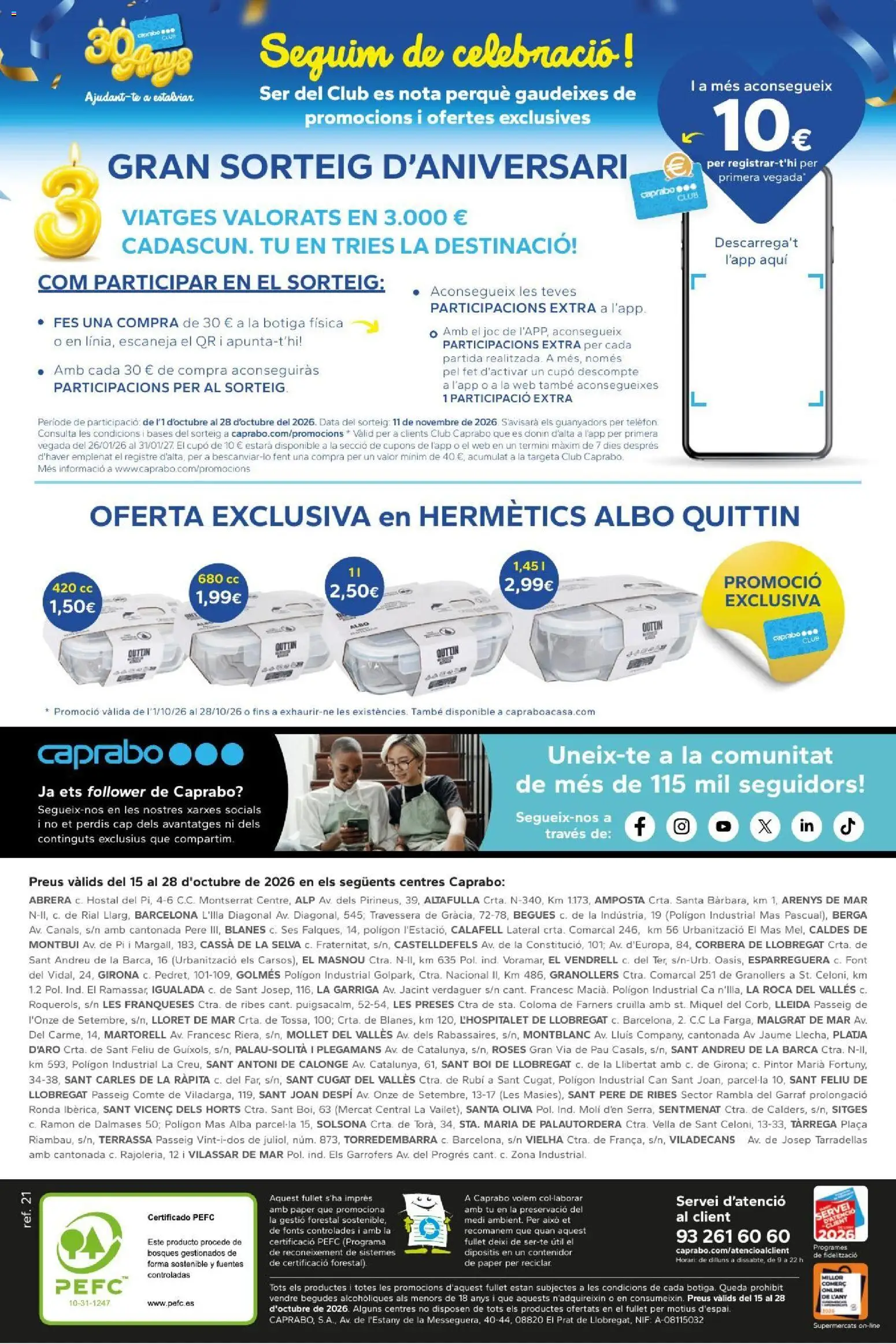 Caprabo folleto Folleto in España