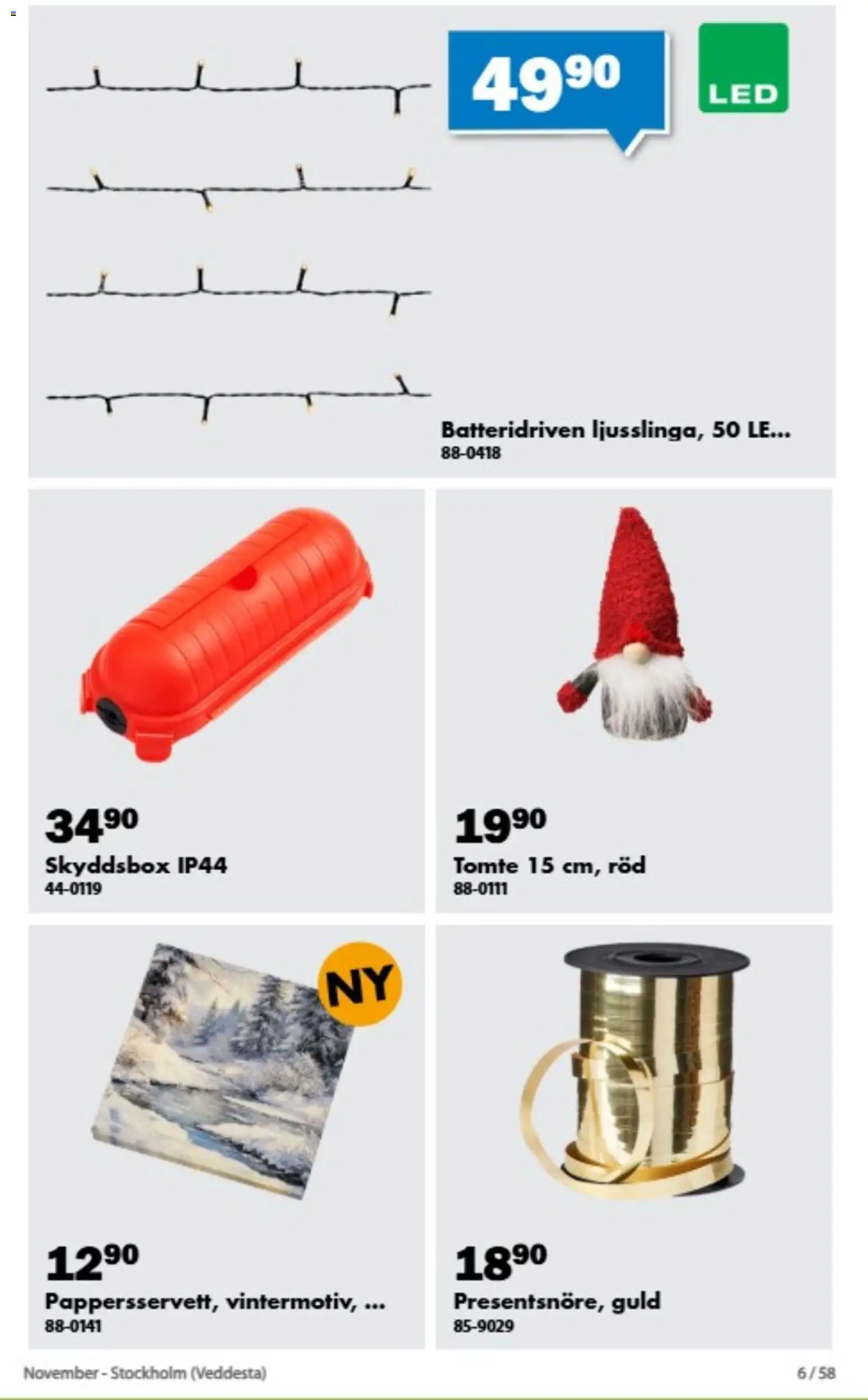 Biltema erbjudanden November Reklamblad in Sverige