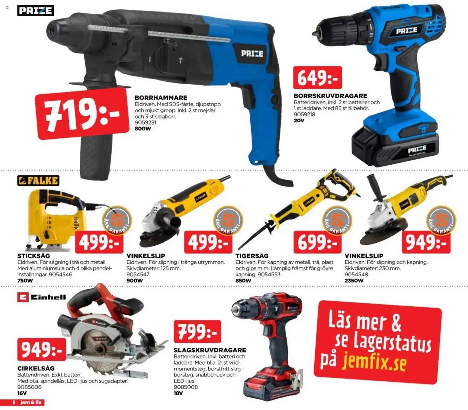 Jem & Fix erbjudanden Reklamblad in Sverige