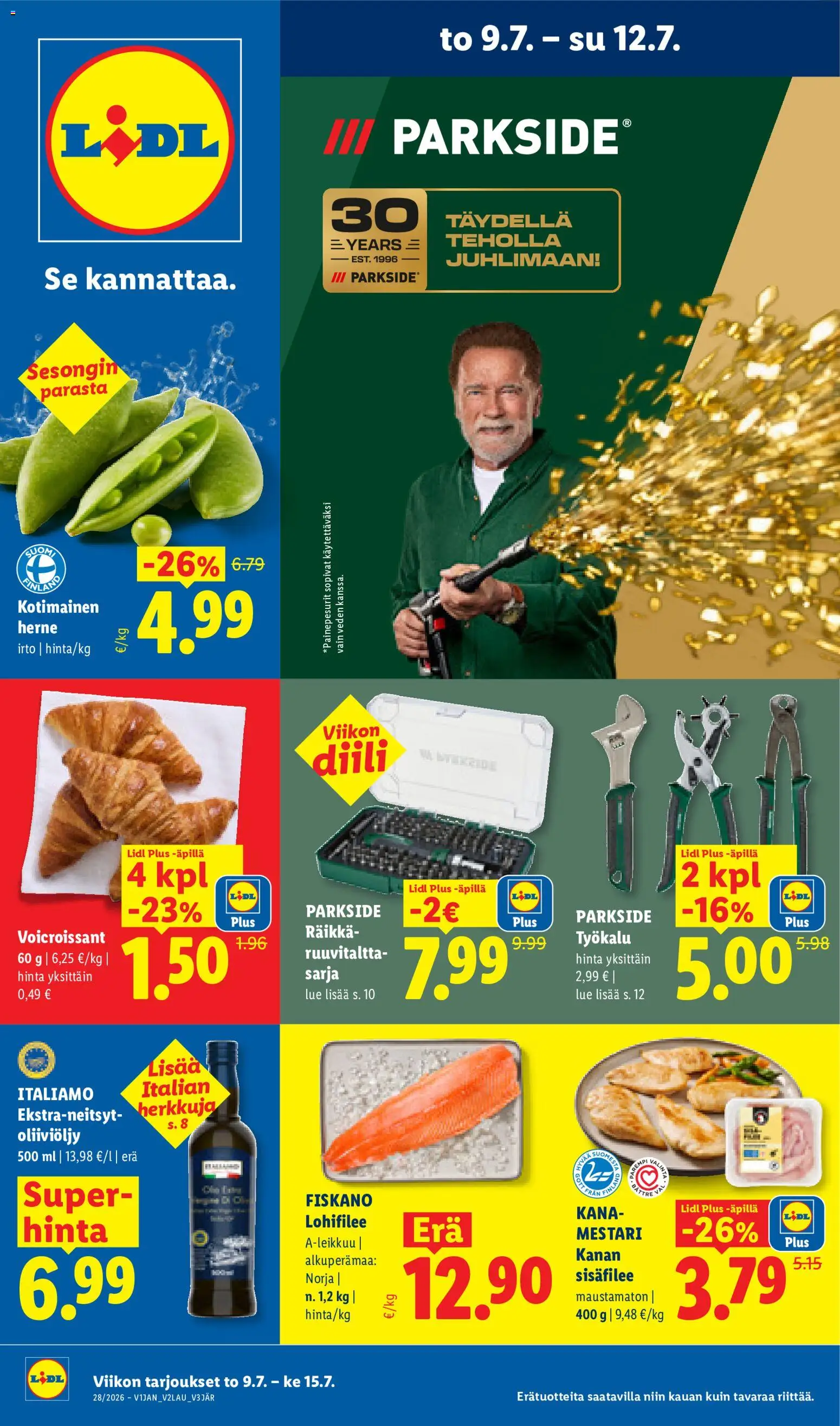 🛍️ Lidl tarjoukset alkaen 09/07/2026 » Katso huipputarjoukset ja säästä jo tänään! 💰 | Suomi