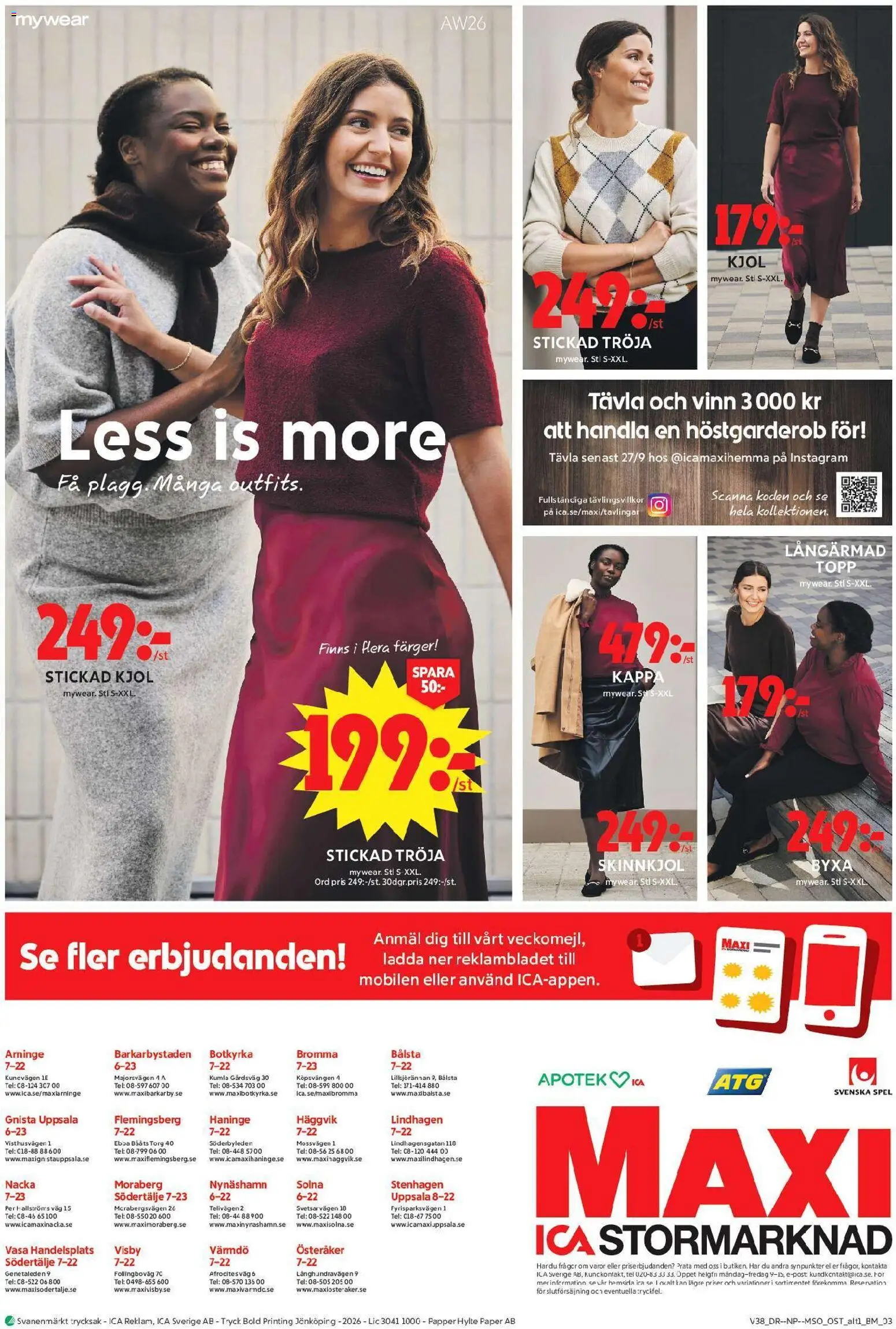 ICA Maxi erbjudanden Reklamblad in Sverige