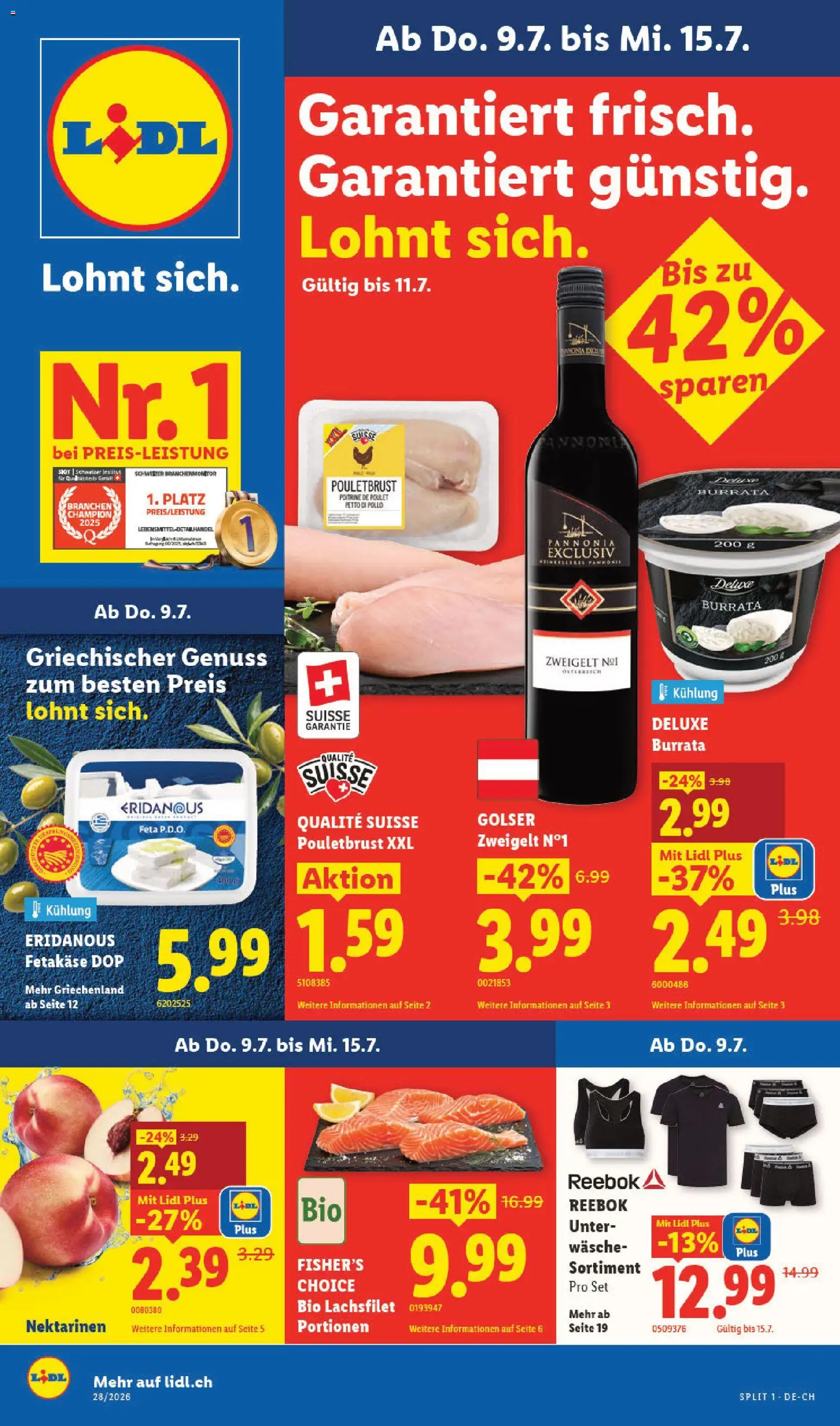 🛍️ Lidl aktionen ab 09.07.2026 » Entdecken Sie exklusive Rabatte und sparen Sie noch heute! 💰 | Schweiz