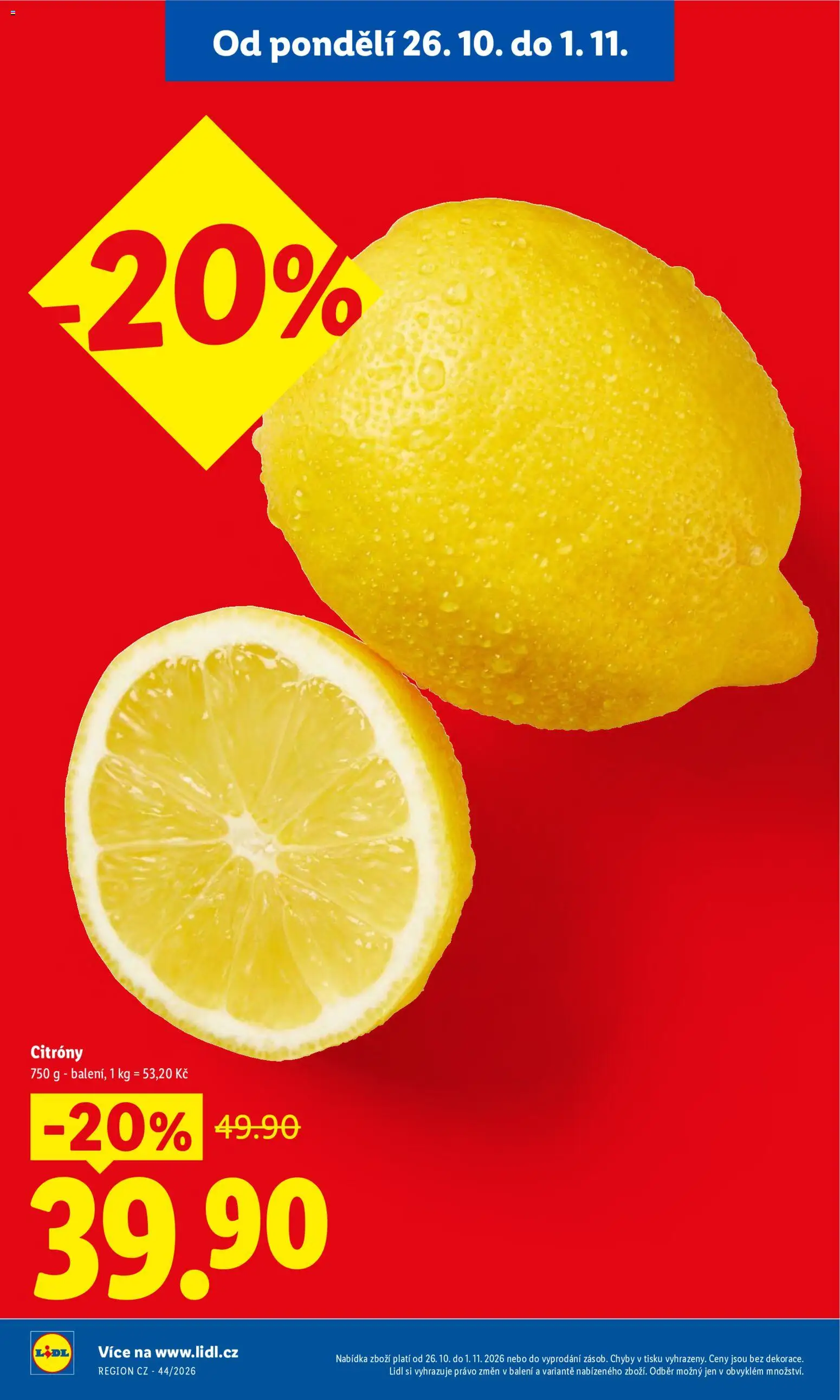 Lidl leták Leták in Česko