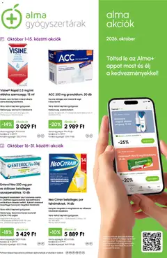 Alma Gyógyszertárak Alma Gyógyszertárak akciós újság