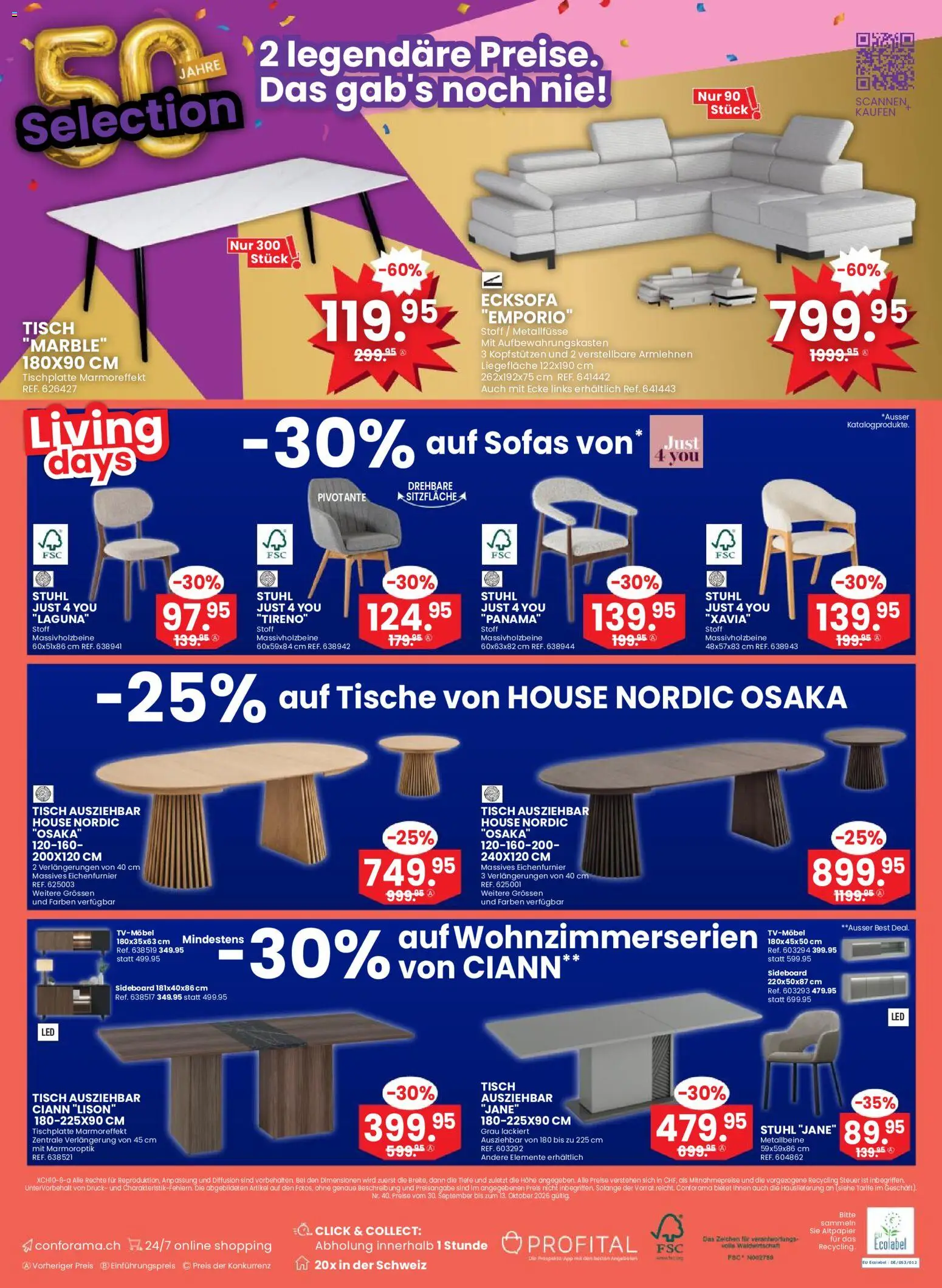 Conforama aktionen Prospekt in Schweiz