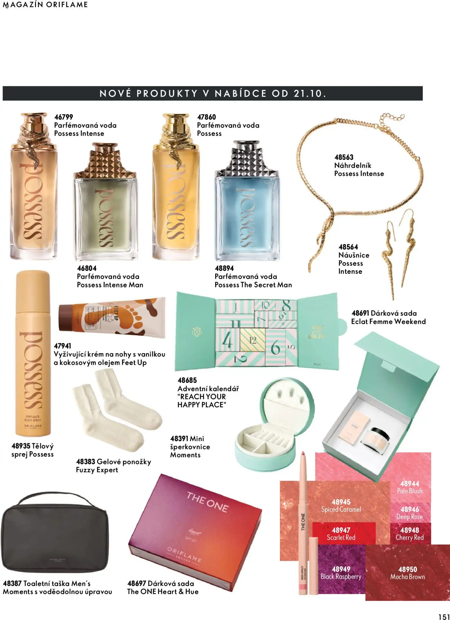 Oriflame katalog Novage+ Proceuticals Leták in Česko