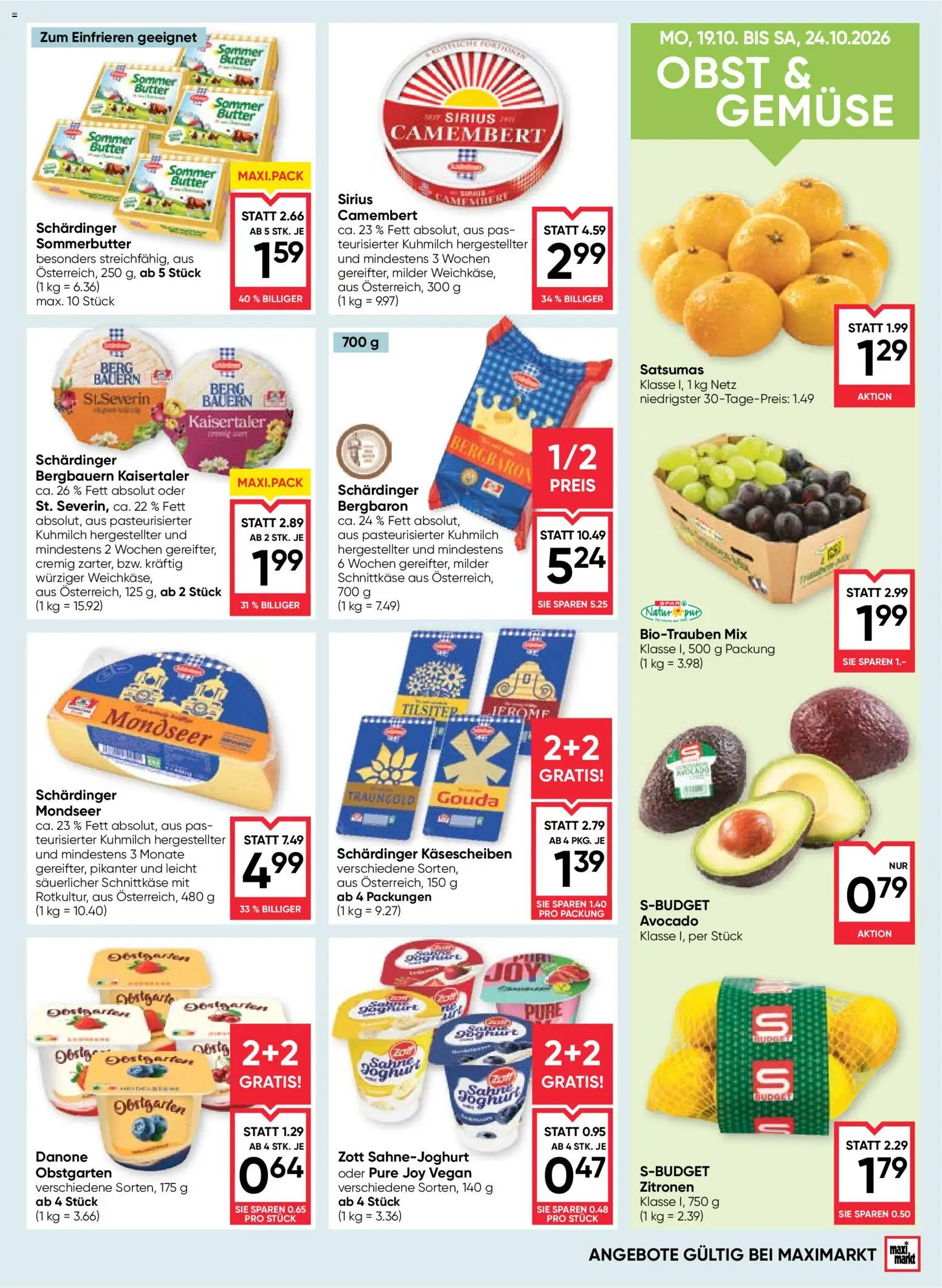 Maximarkt Flugblatt Flugblatt in Österreich