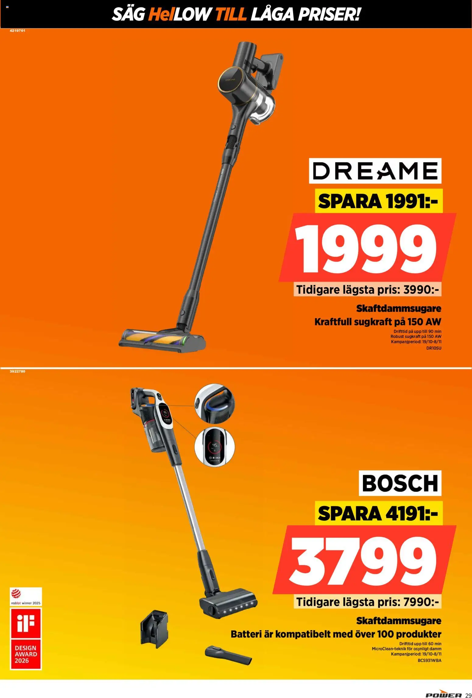 Power erbjudanden Reklamblad in Sverige