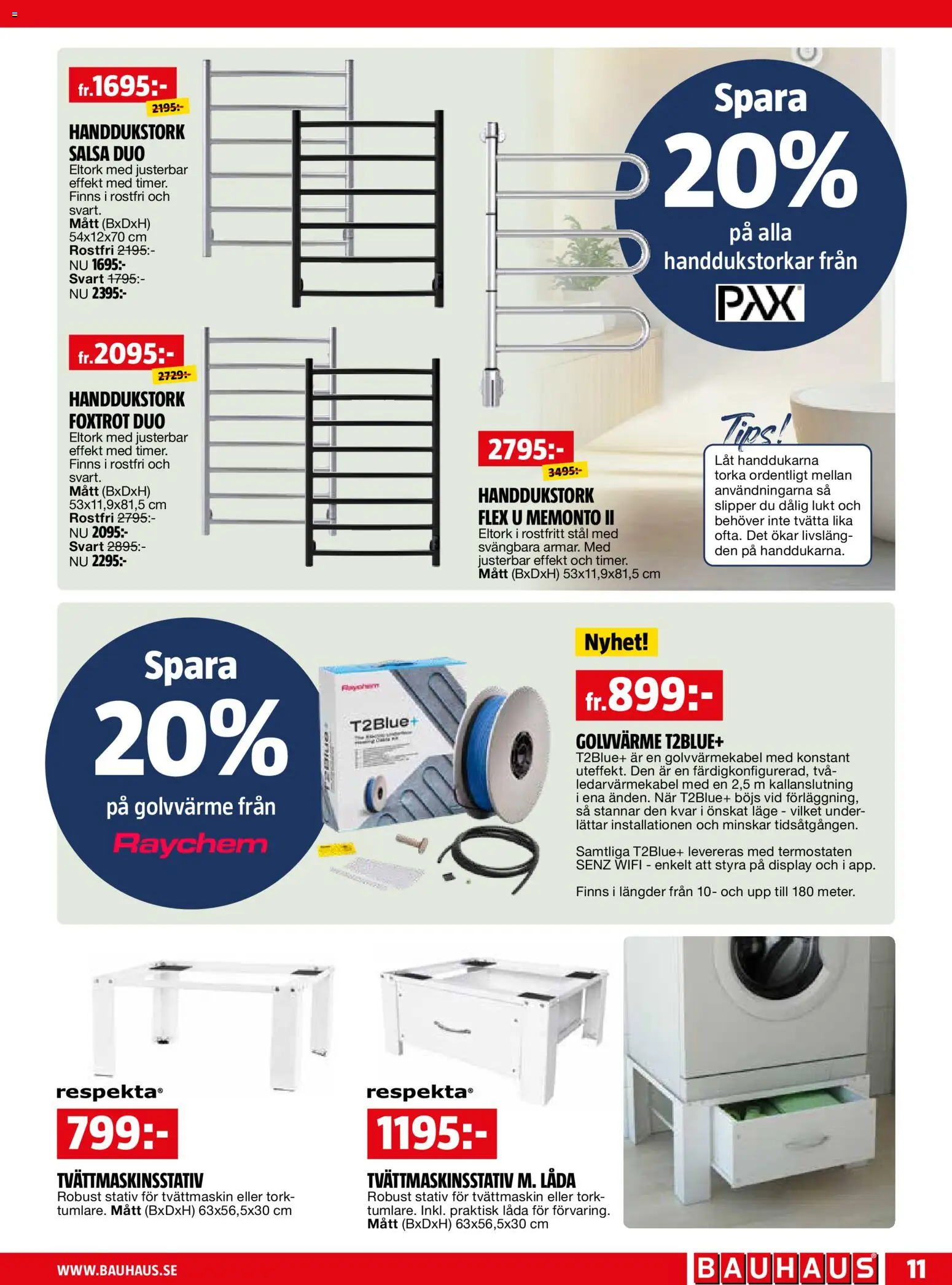 Bauhaus erbjudanden Reklamblad in Sverige