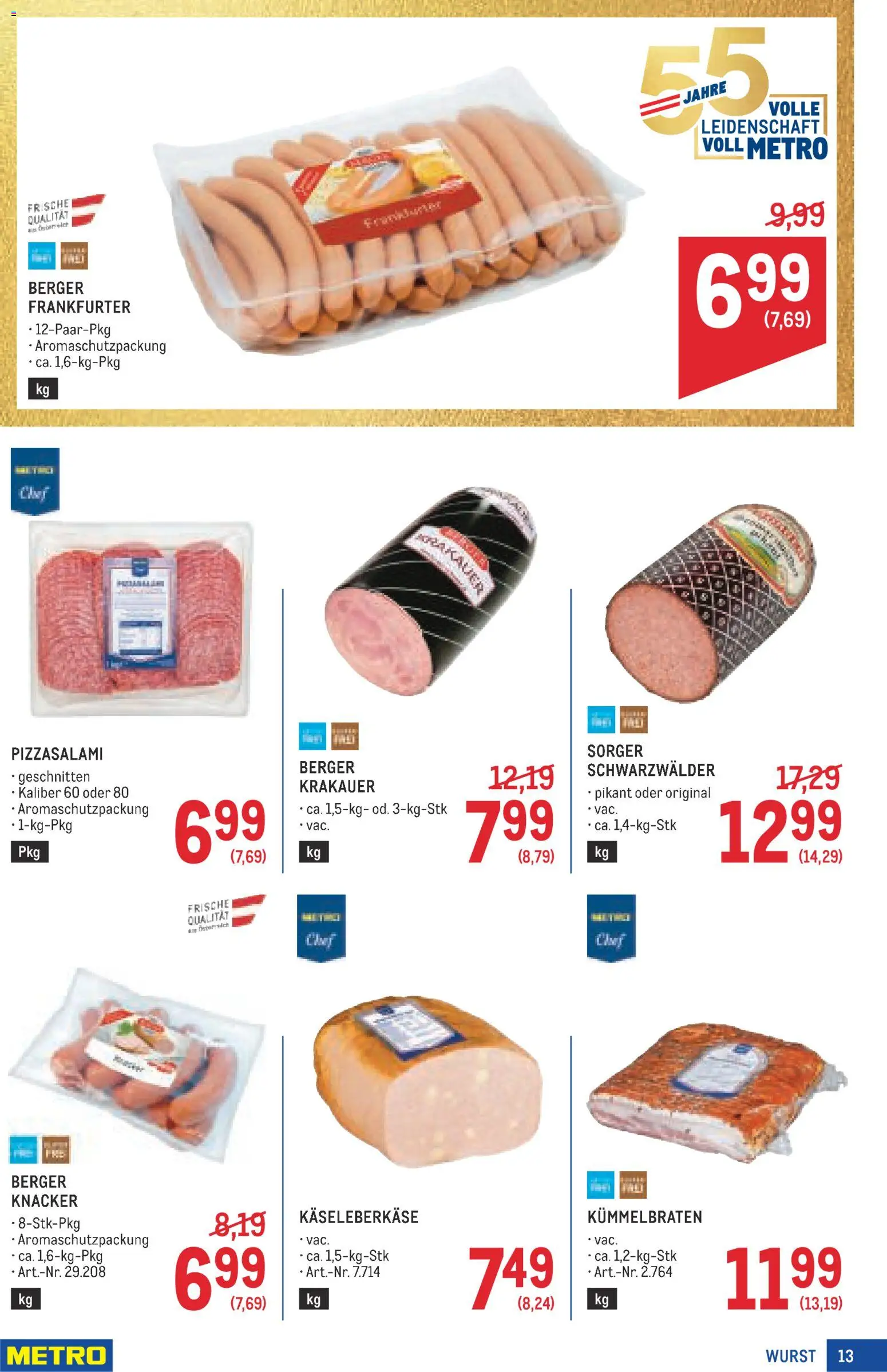 Metro angebote Profi Flugblatt in Österreich