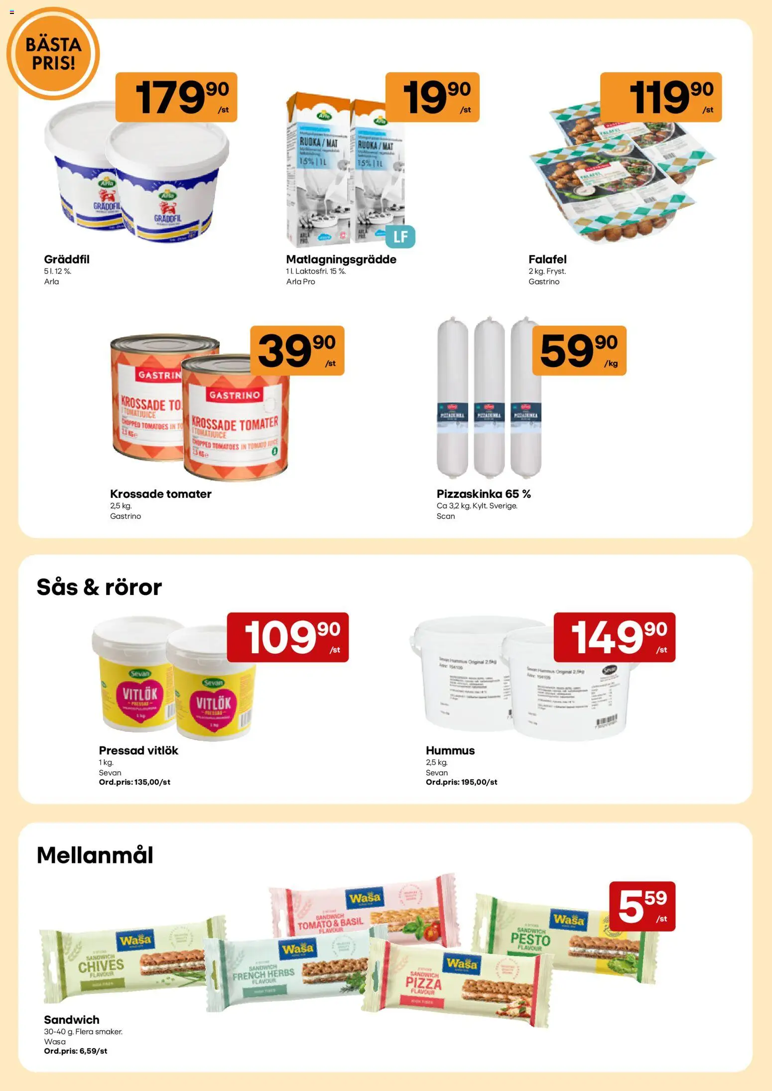 Snabbgross erbjudanden Reklamblad in Sverige