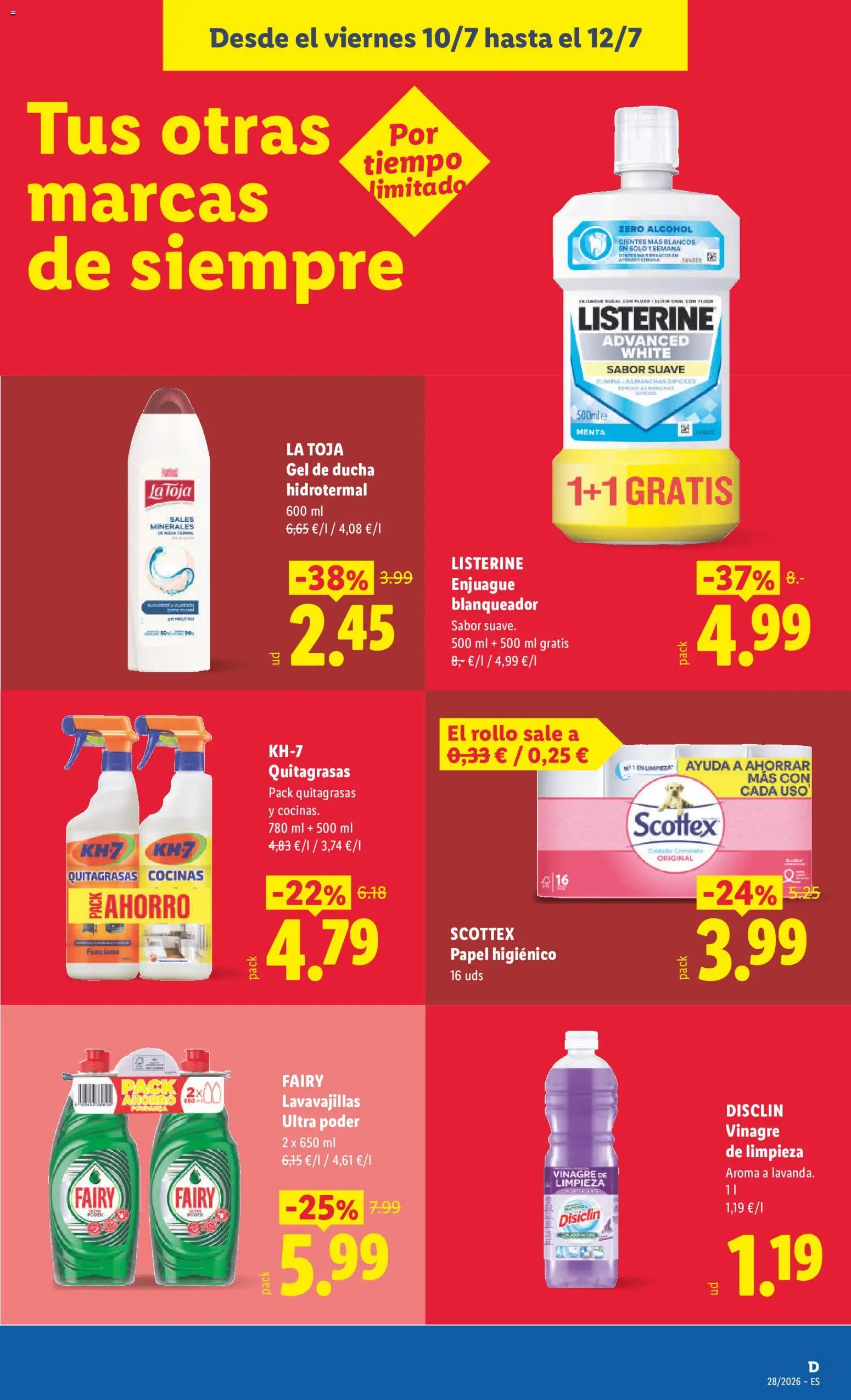 Lidl folleto desde 06/07/2026 | ¿Cómo obtener un descuento limitado? ¡Ahorra hoy mismo! | España