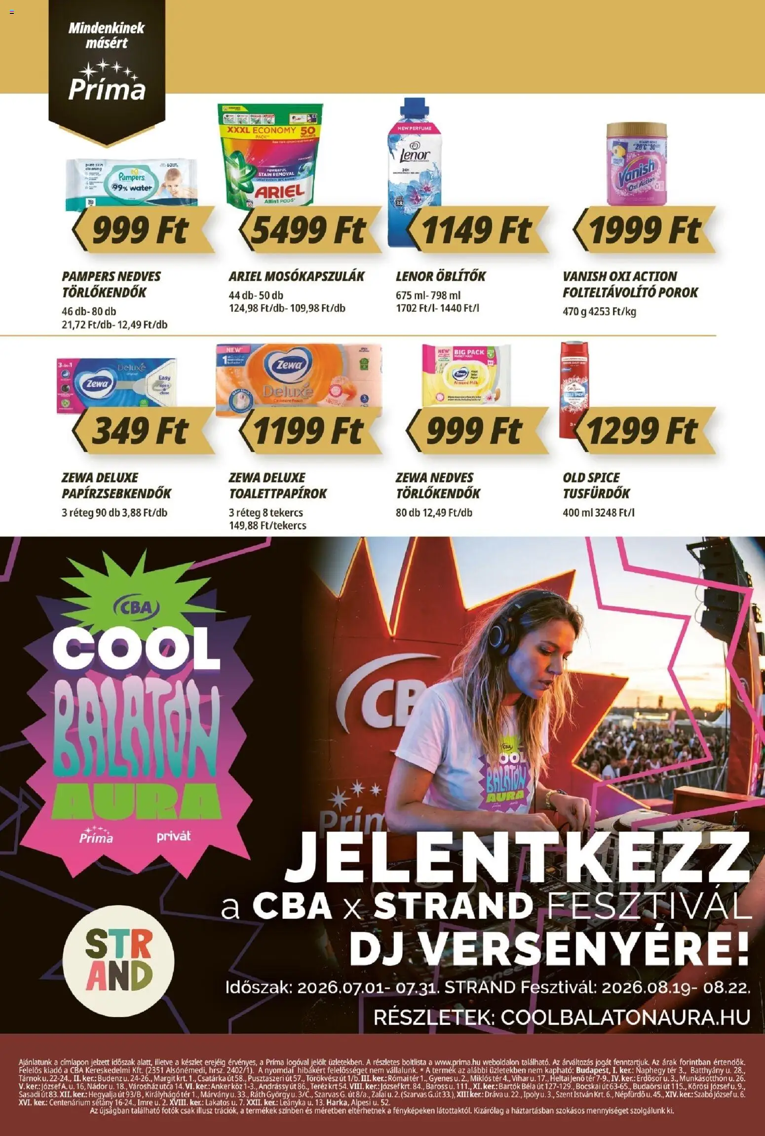 CBA Príma Akciós Újság 2026.07.09.-tól/töl - fantasztikus ajánlatokat! 🛍️ | Magyarország