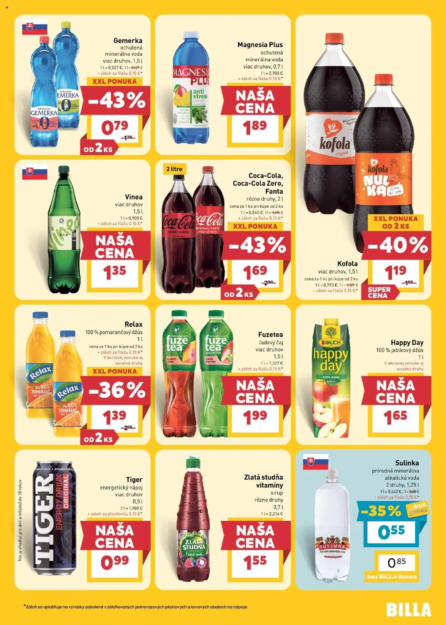 Billa leták Leták in Slovensko