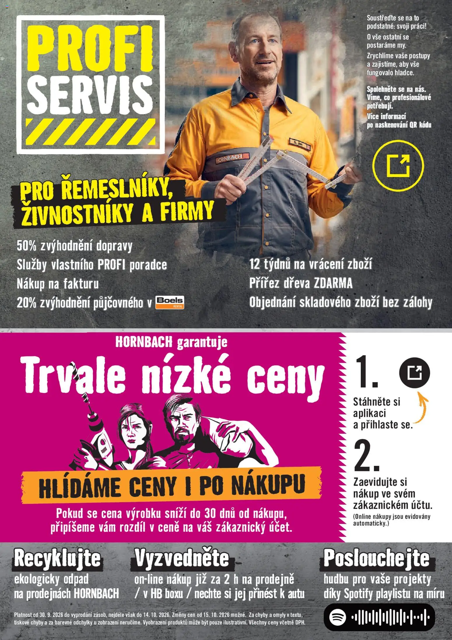 HORNBACH leták - Zpracování dřeva Leták in Česko