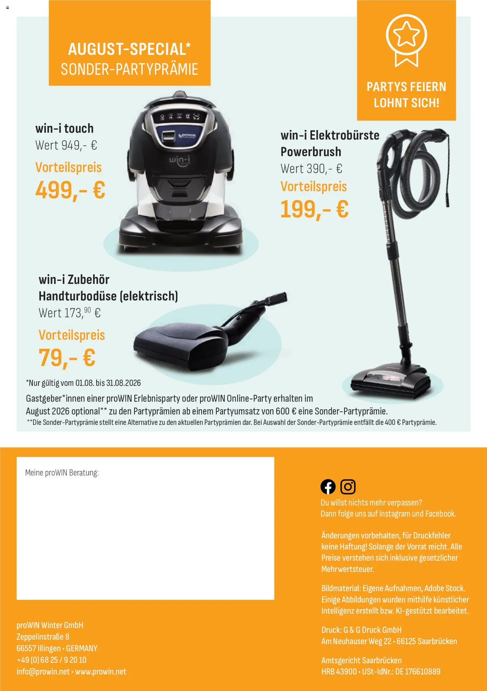 Angebote ProWIN August/September 2026 Prospekt in Deutschland