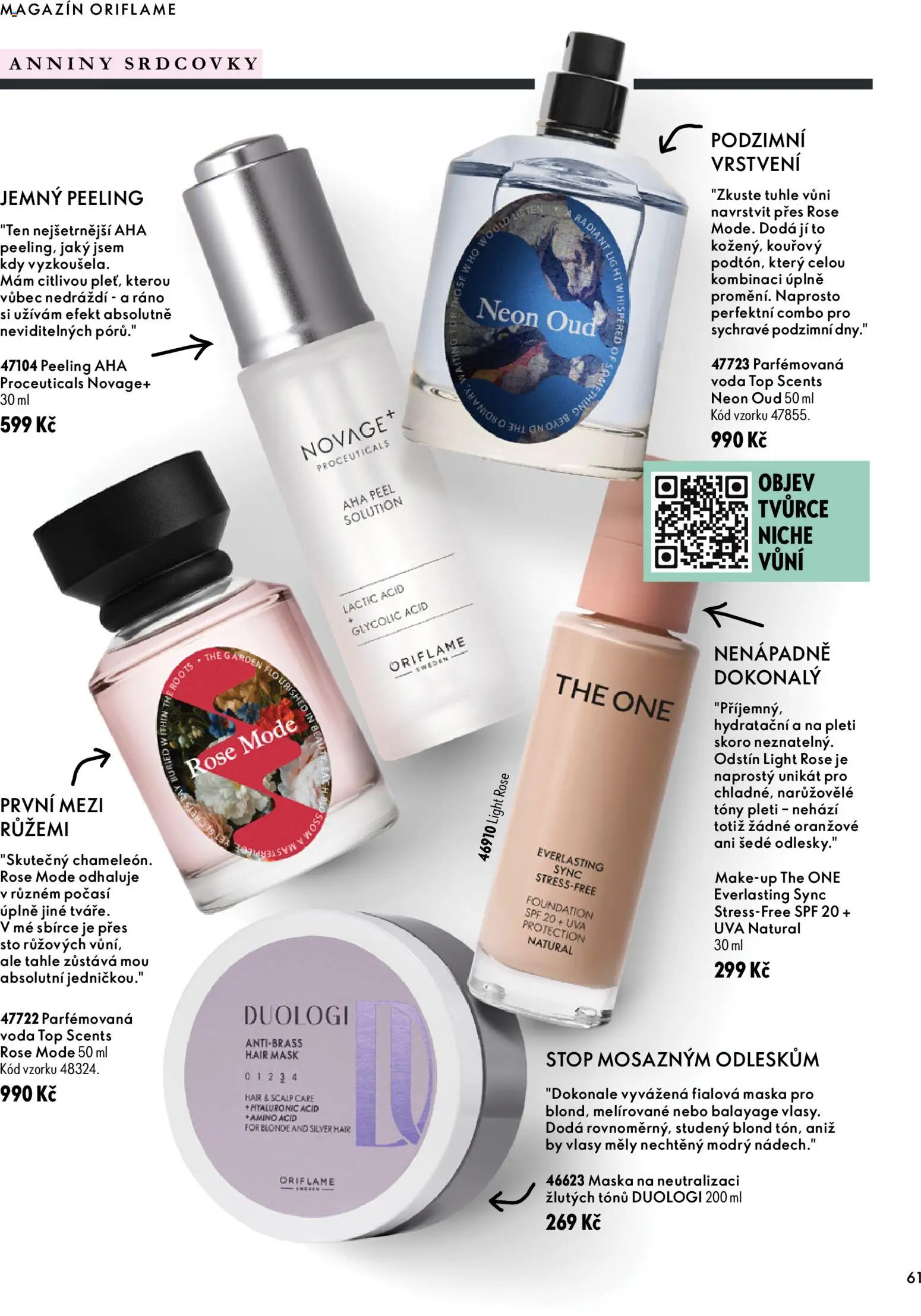 Oriflame katalog Novage+ Proceuticals Leták in Česko