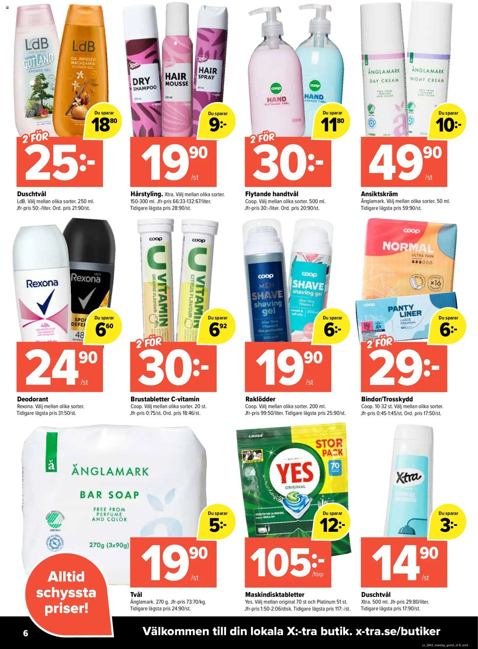 Coop X:-TRA erbjudanden Reklamblad in Sverige
