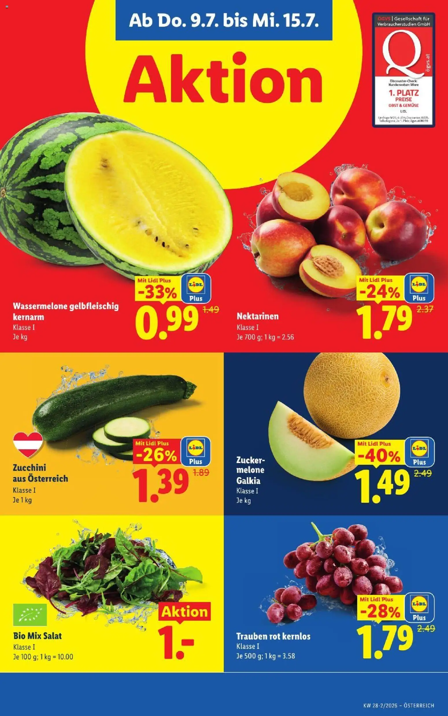 Jetzt sparen im Lidl - Flugblatt | 09.07.2026 ✳️ Angebote ab Donnerstag | Österreich