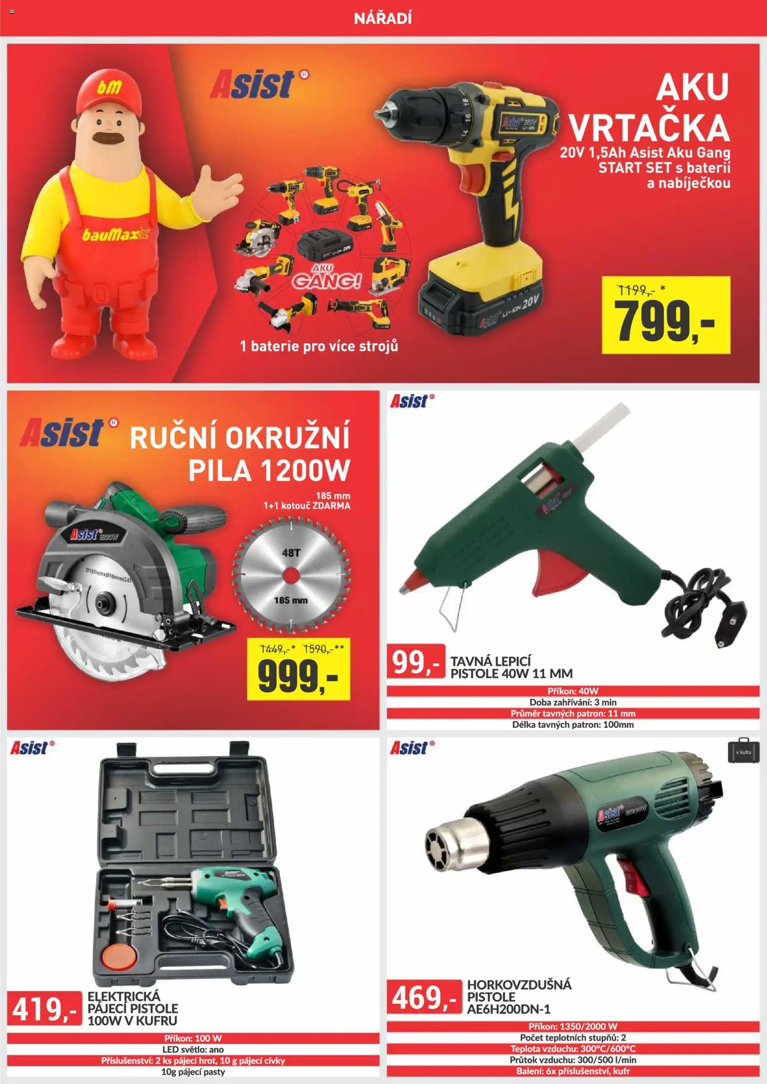 BAUMAX leták Leták in Česko