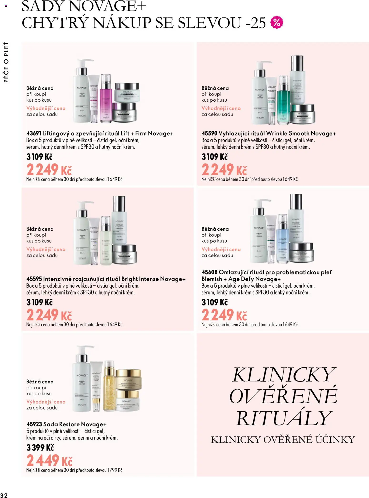 Oriflame katalog Novage+ Proceuticals Leták in Česko