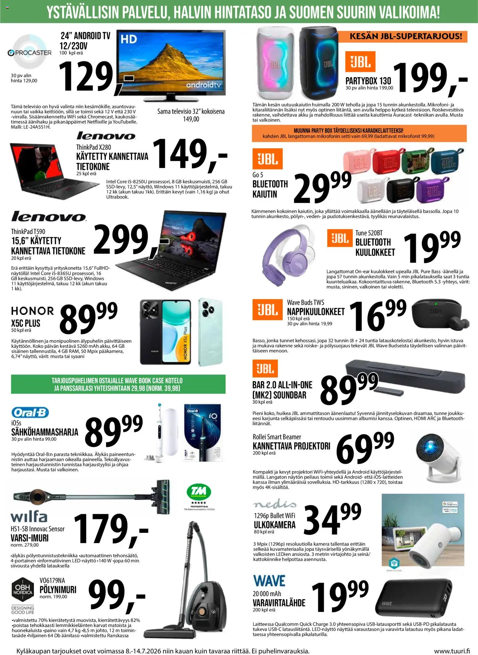 🛍️ Tuuri tarjoukset alkaen 08/07/2026 » Katso huipputarjoukset ja säästä jo tänään! 💰 | Suomi