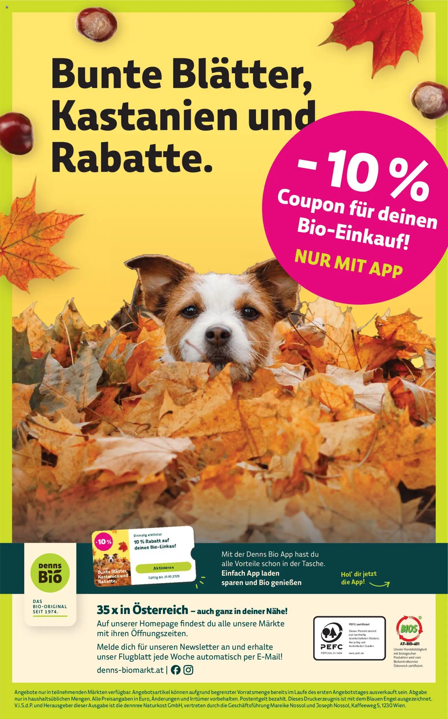 Denns BioMarkt Angebote Flugblatt in Österreich