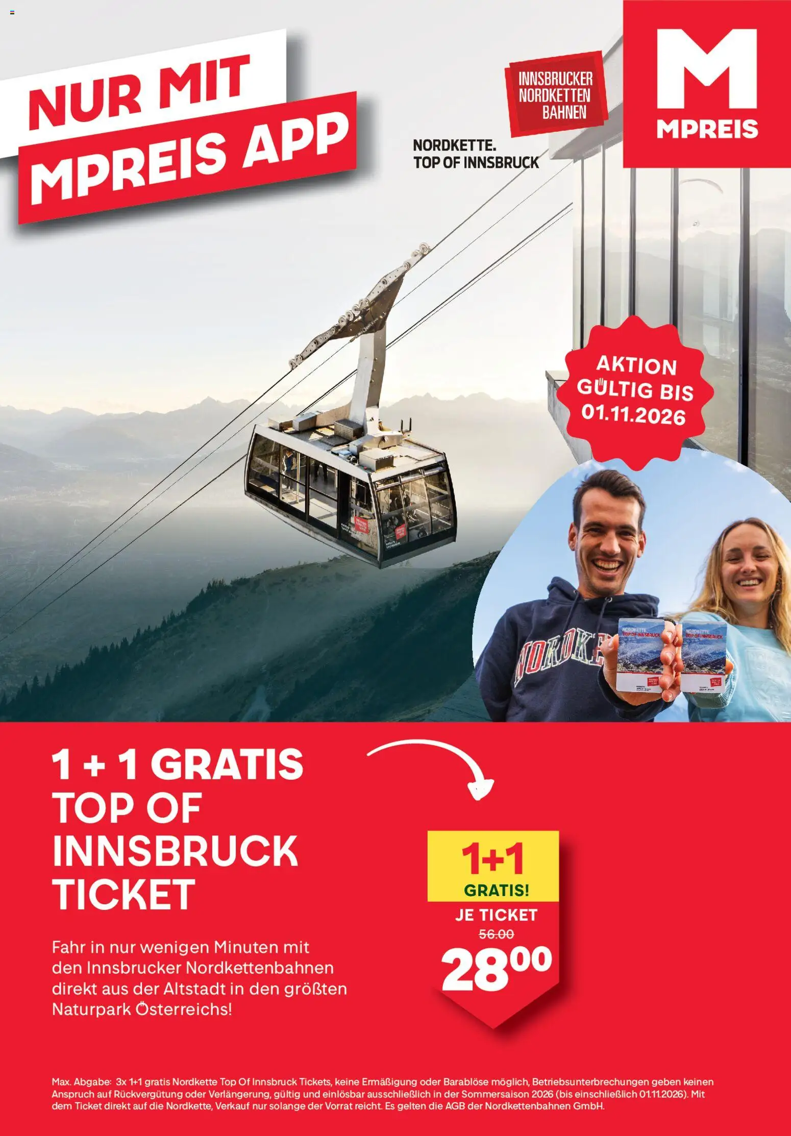 MPREIS Flugblatt Flugblatt in Österreich