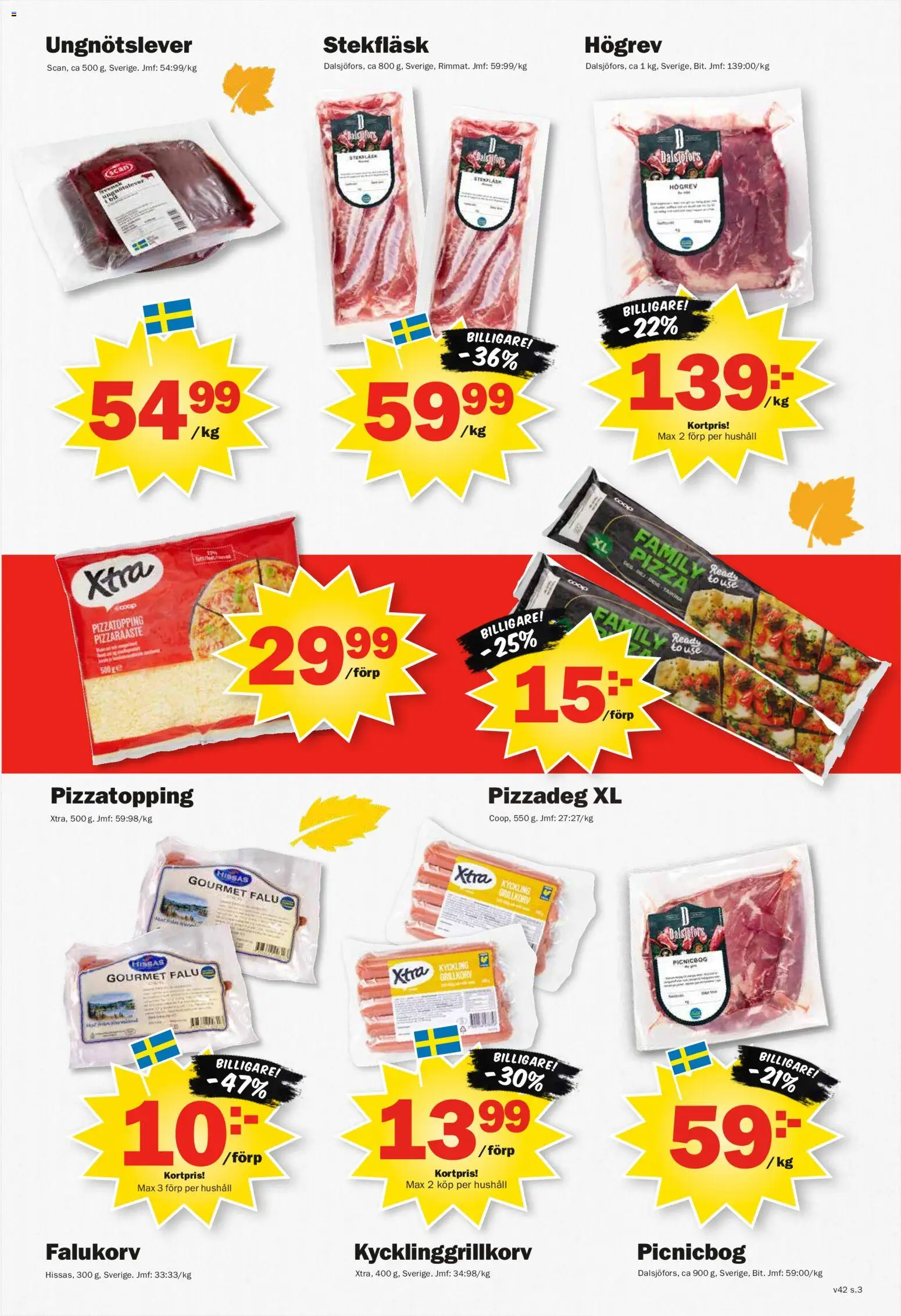 Pekås erbjudanden Reklamblad in Sverige