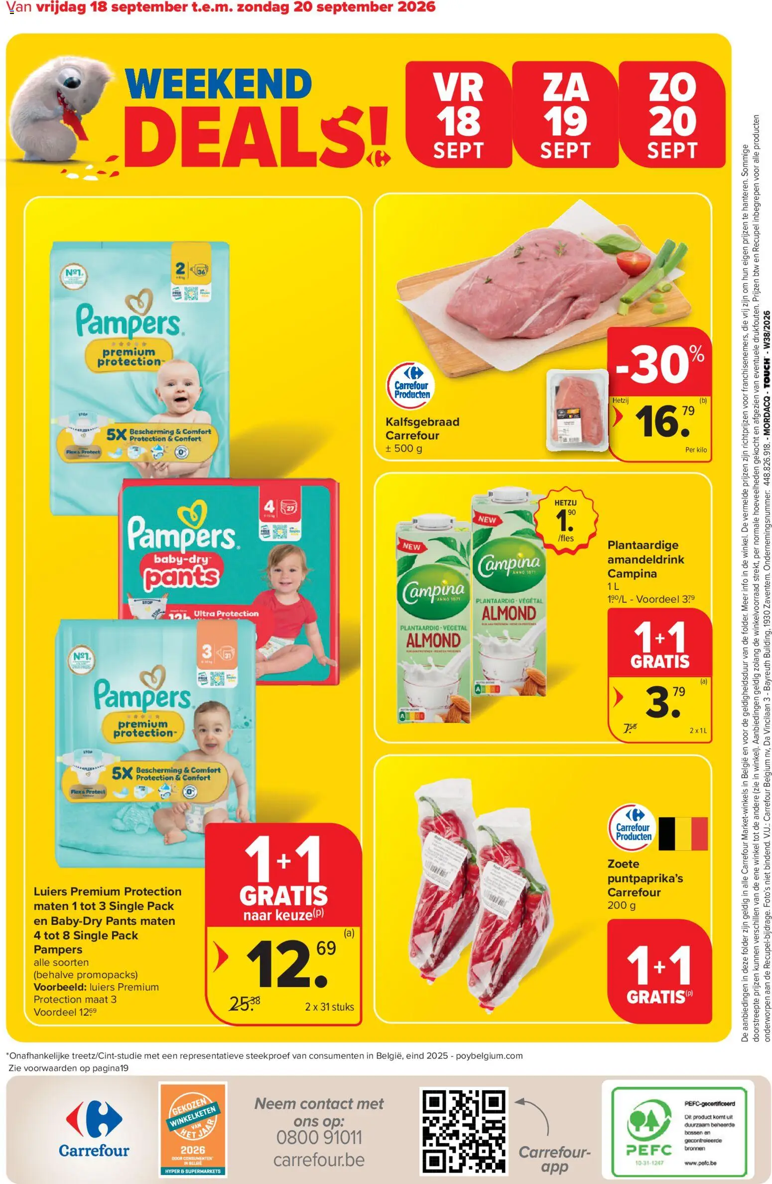 Carrefour market folder week 38 Folder in België