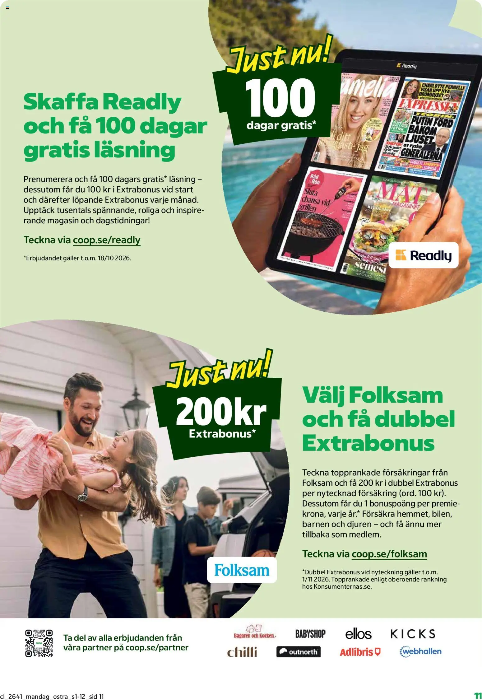 Coop Daglivs erbjudanden Reklamblad in Sverige