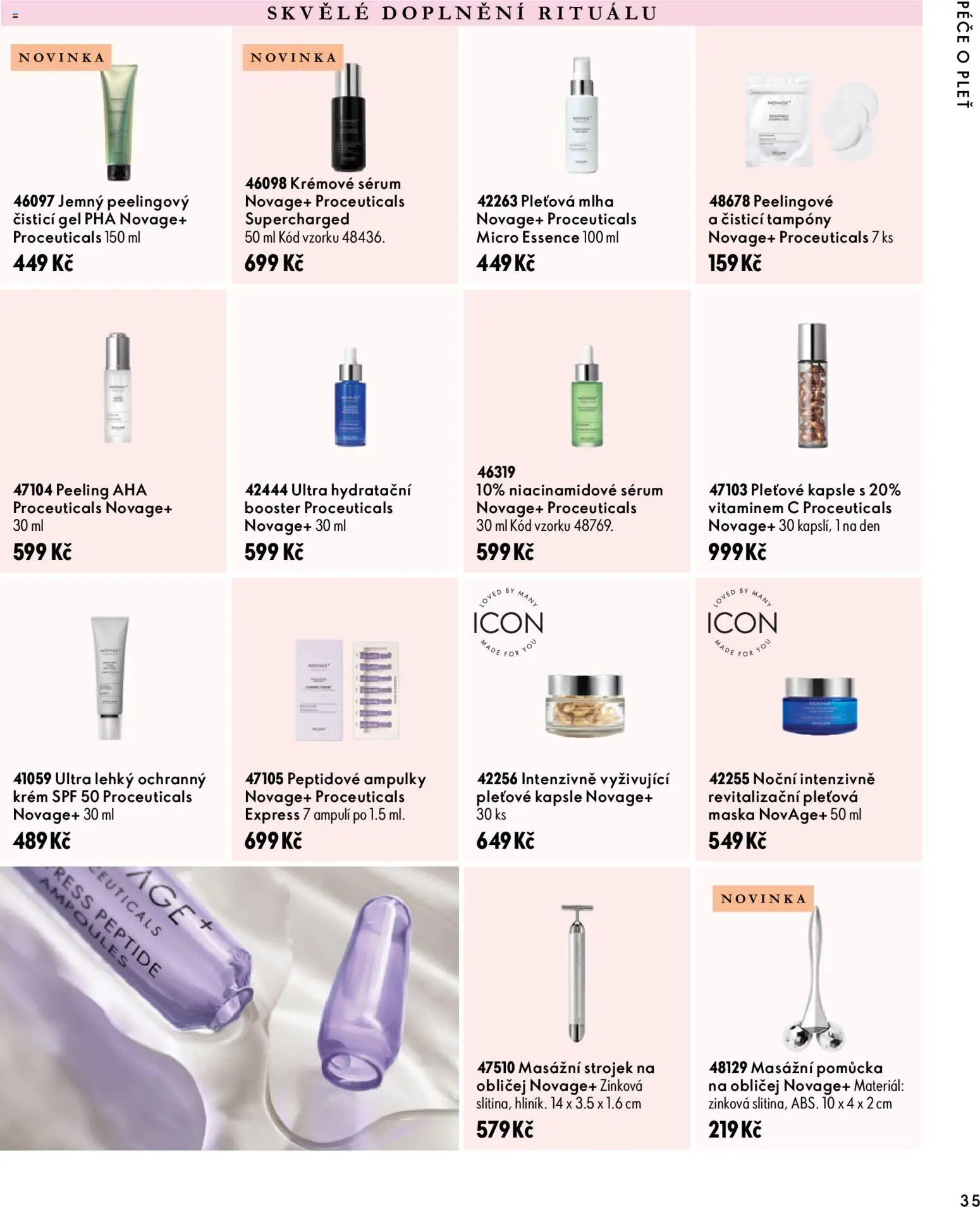 Oriflame katalog Novage+ Proceuticals Leták in Česko