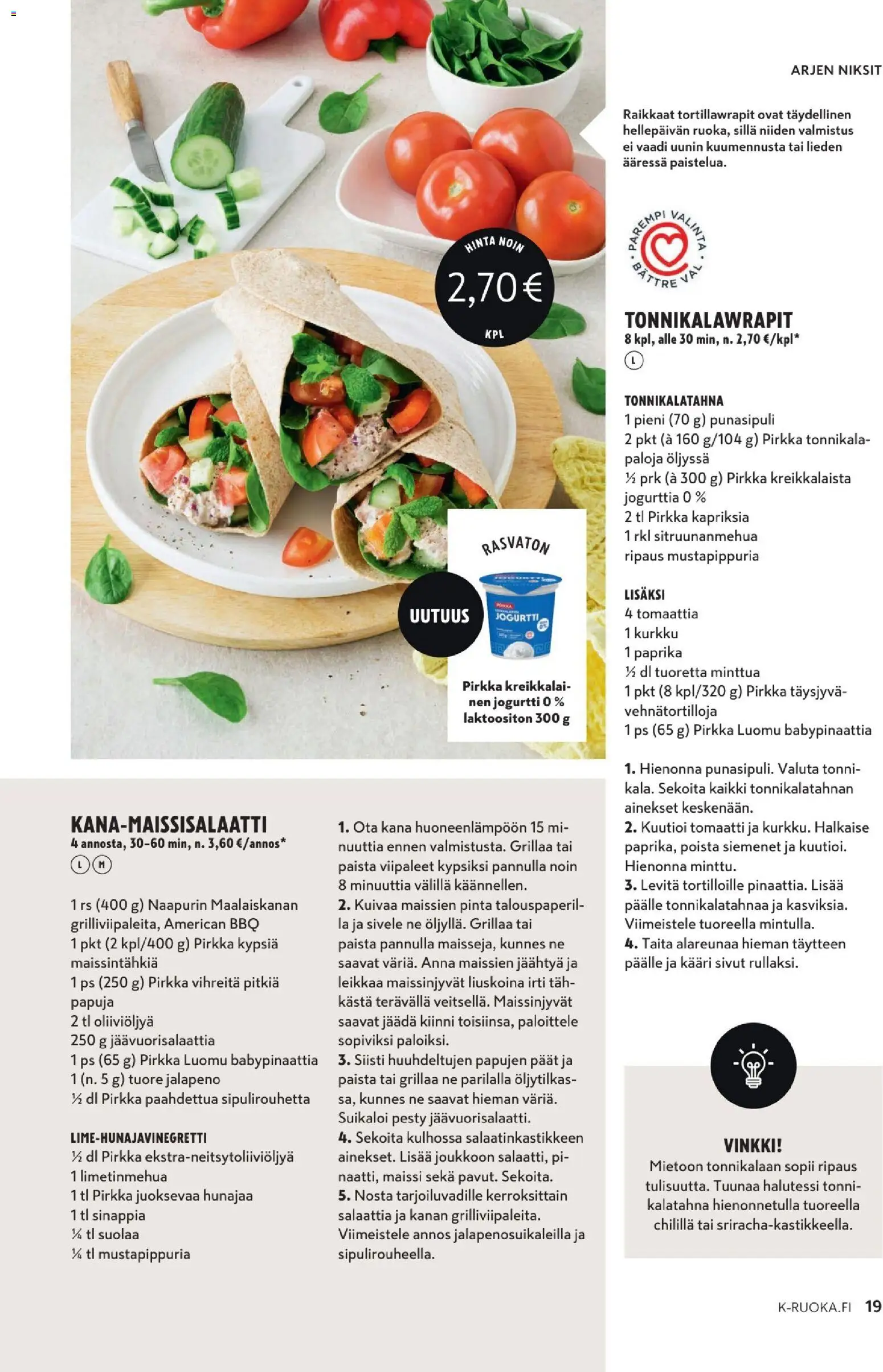 🛍️ K-Market tarjoukset - K-Ruoka alkaen 10/06/2026 » Katso huipputarjoukset ja säästä jo tänään! 💰 | Suomi