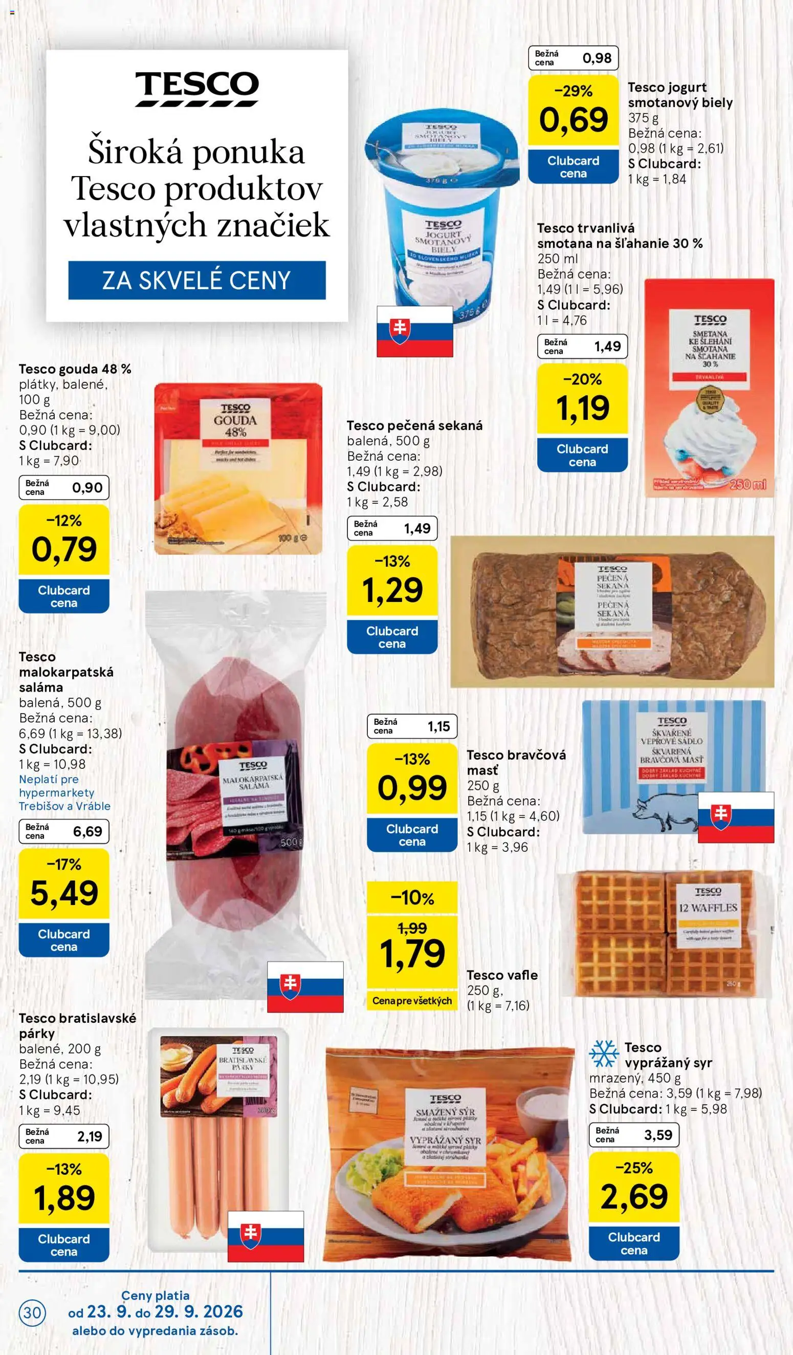 Tesco Hypermarket - leták Leták in Slovensko