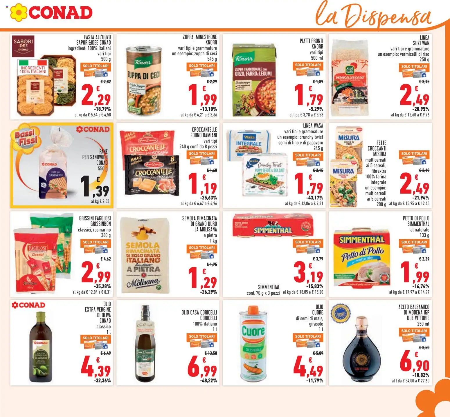Conad volantino Volantino in Italy