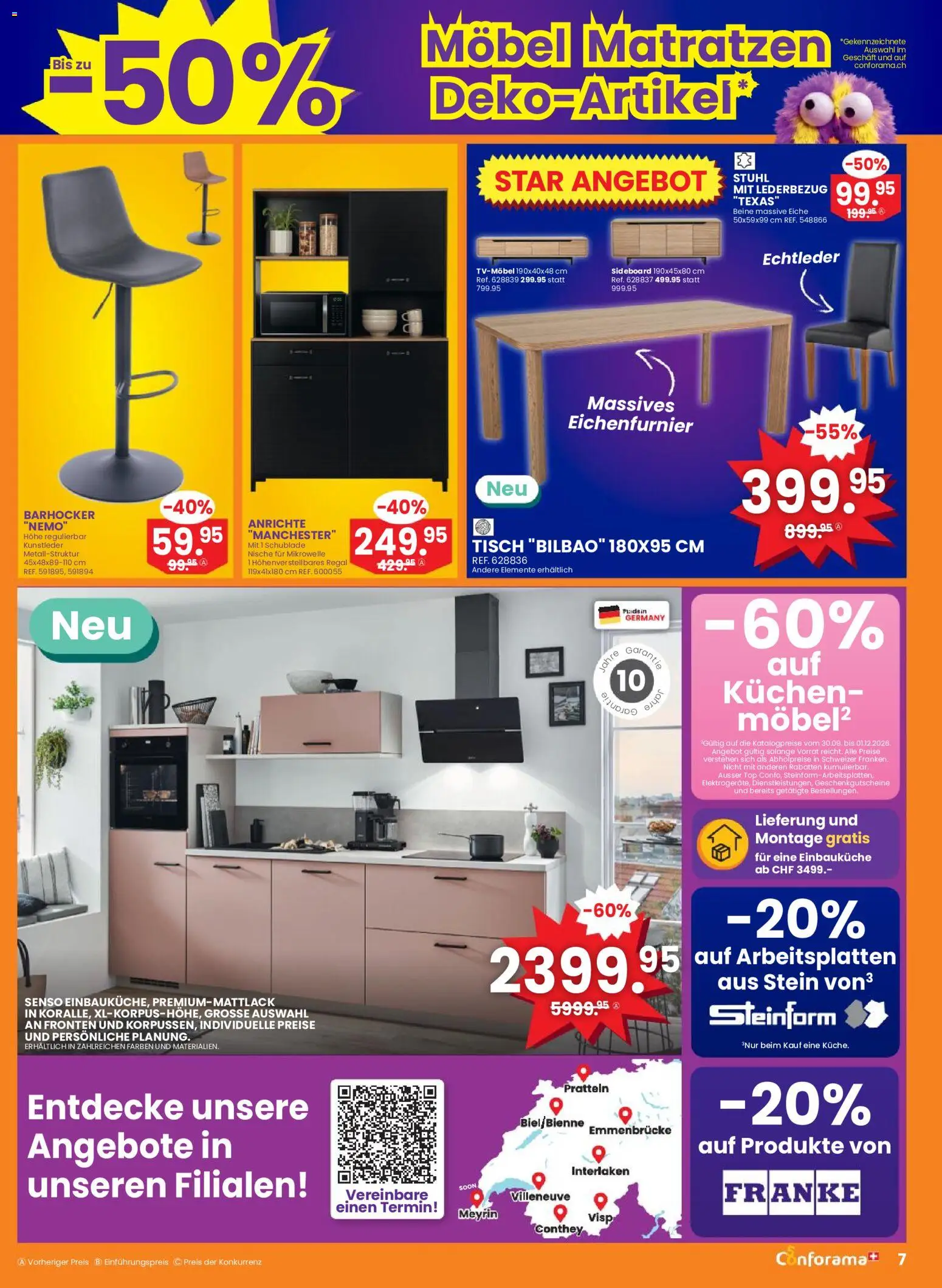 Conforama aktionen Prospekt in Schweiz