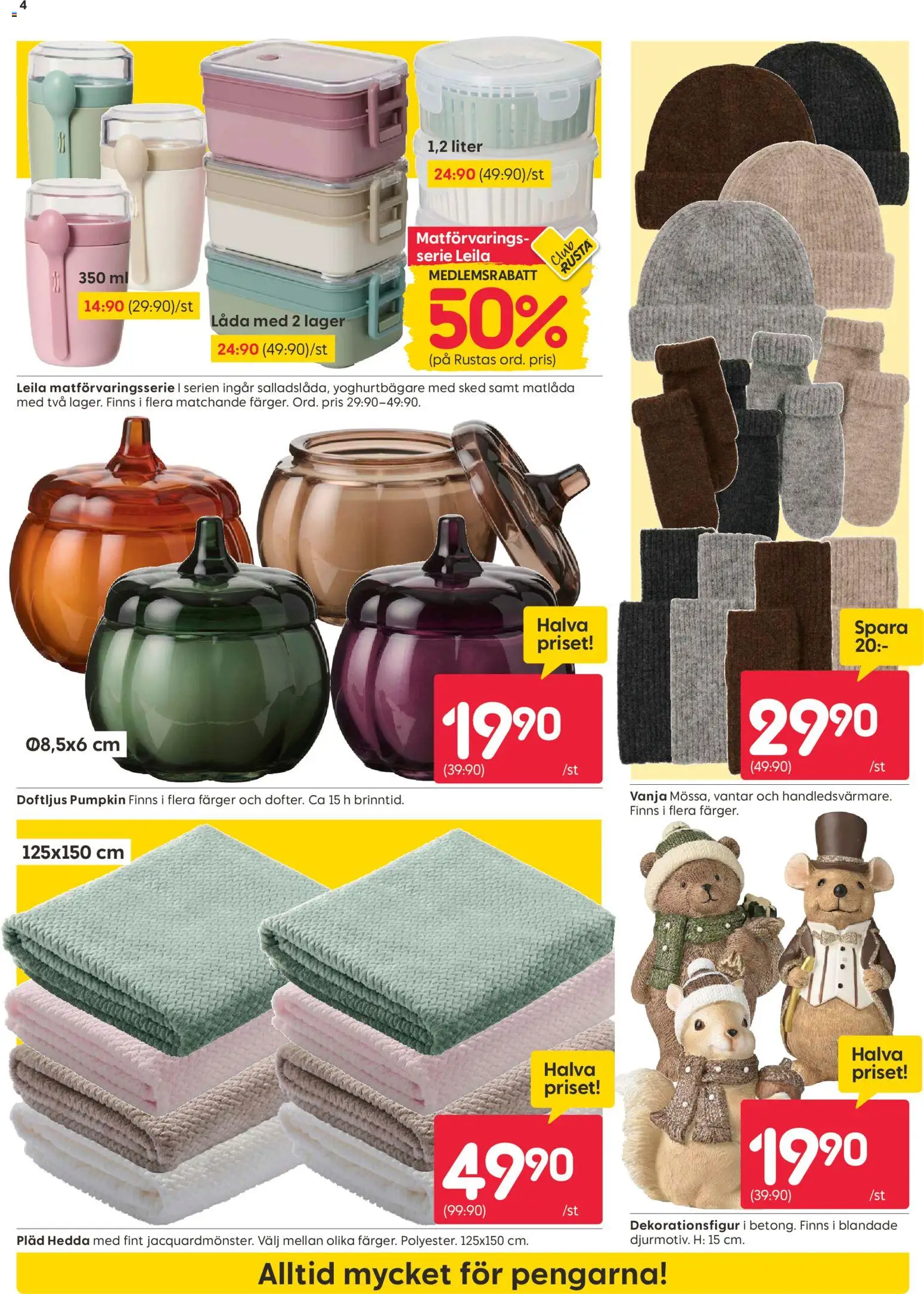 Rusta erbjudanden Reklamblad in Sverige