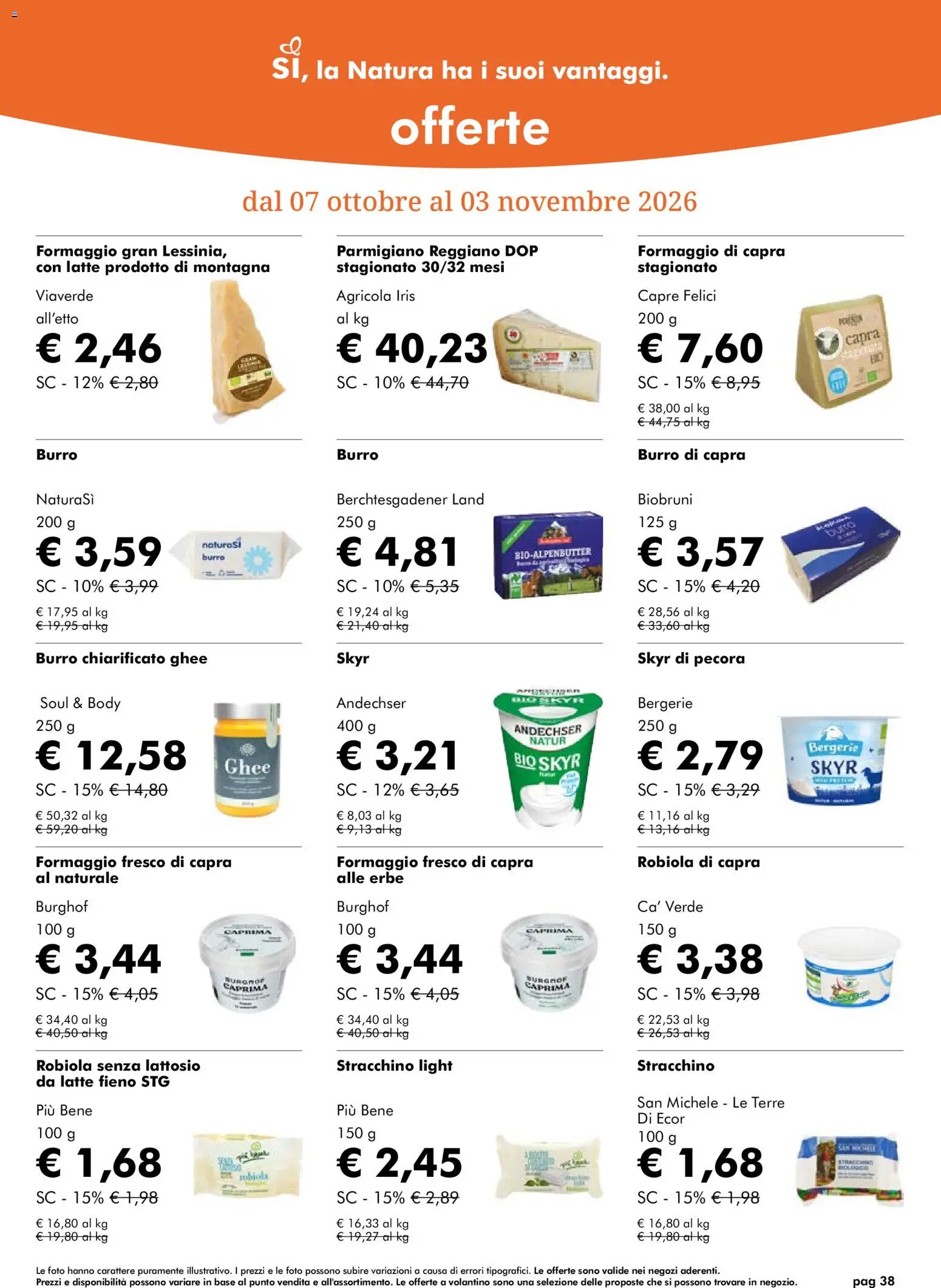 Natura Sì volantino Volantino in Italy