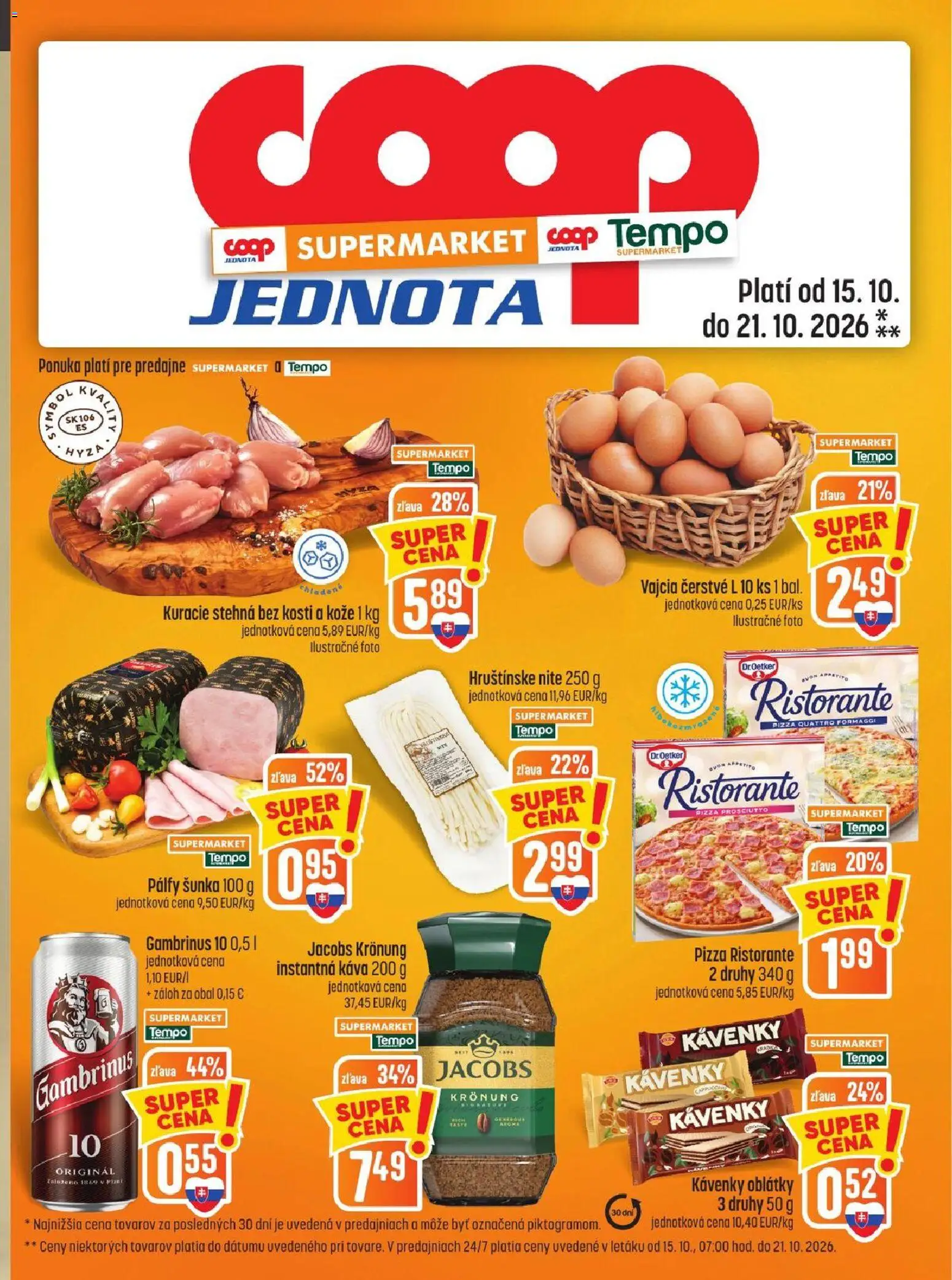 COOP Jednota leták Leták in Slovensko